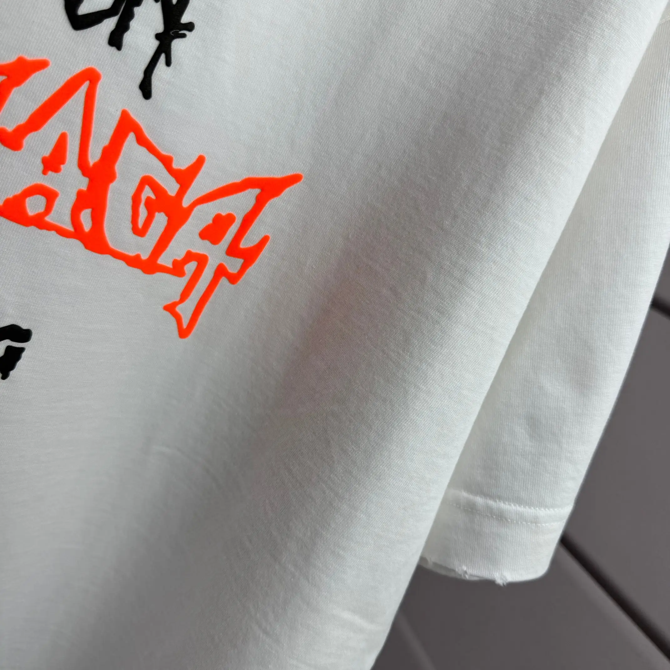Distressed Logo Graphic Oversized T-Shirt D14512114 — view 6