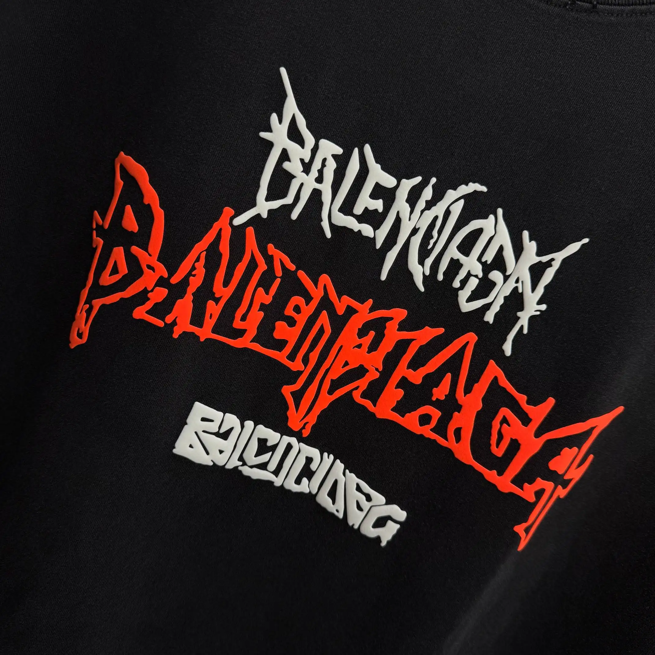 Logo-Print Distressed Cotton-Jersey T-Shirt D14512115 — view 5