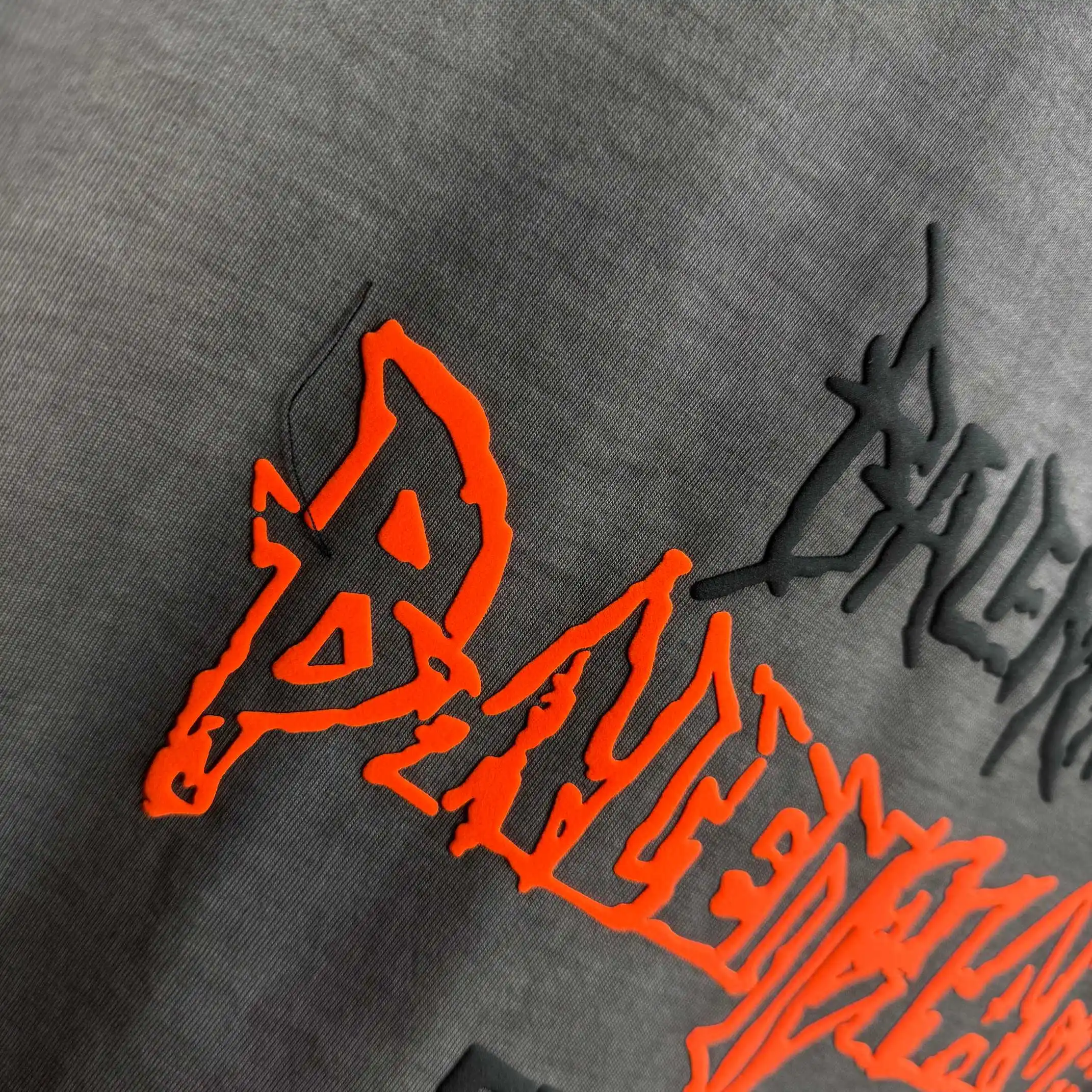Logo-Embroidered Distressed Cotton T-Shirt D14512117 — view 7