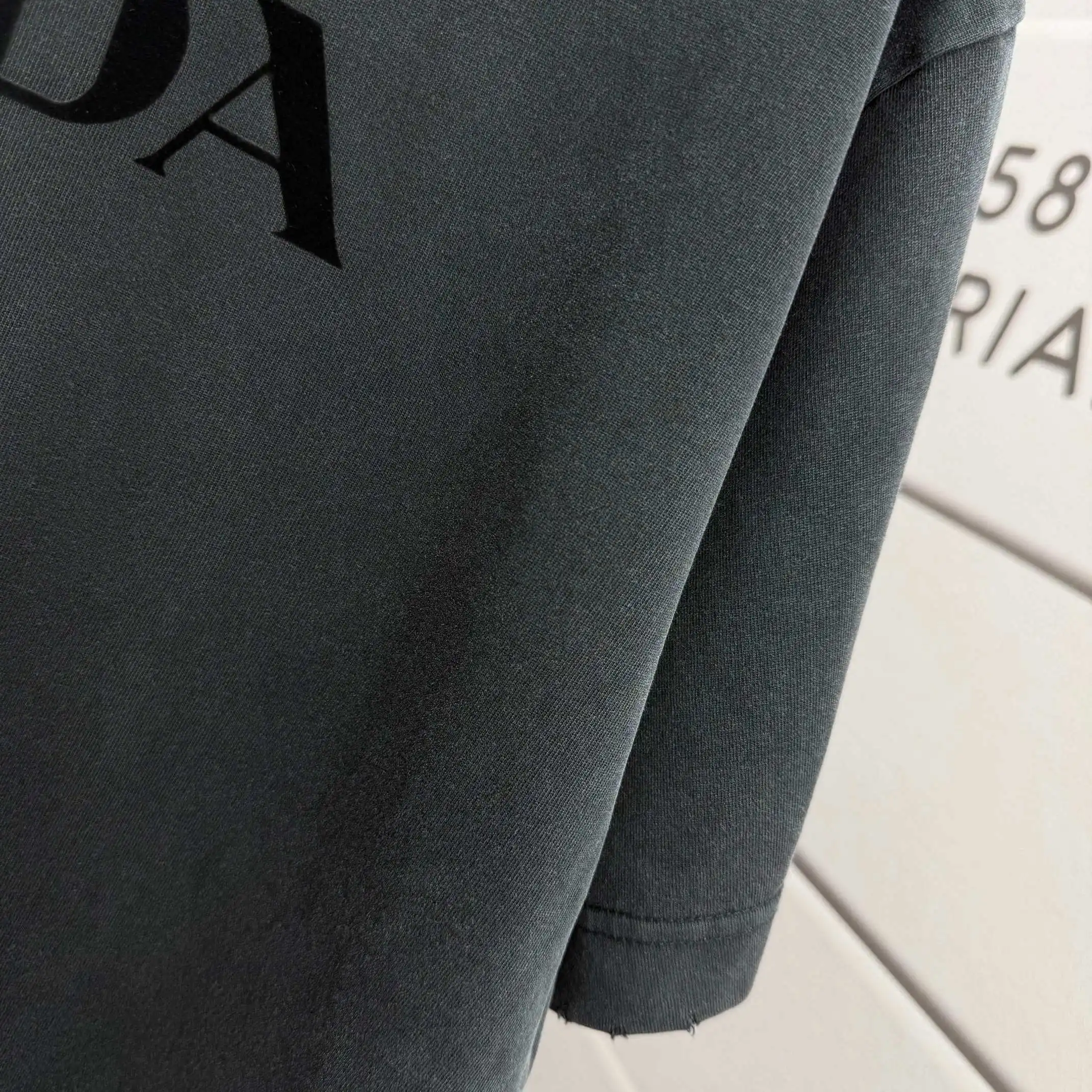 Logo-Print Washed Cotton T-Shirt D14512133 — view 6