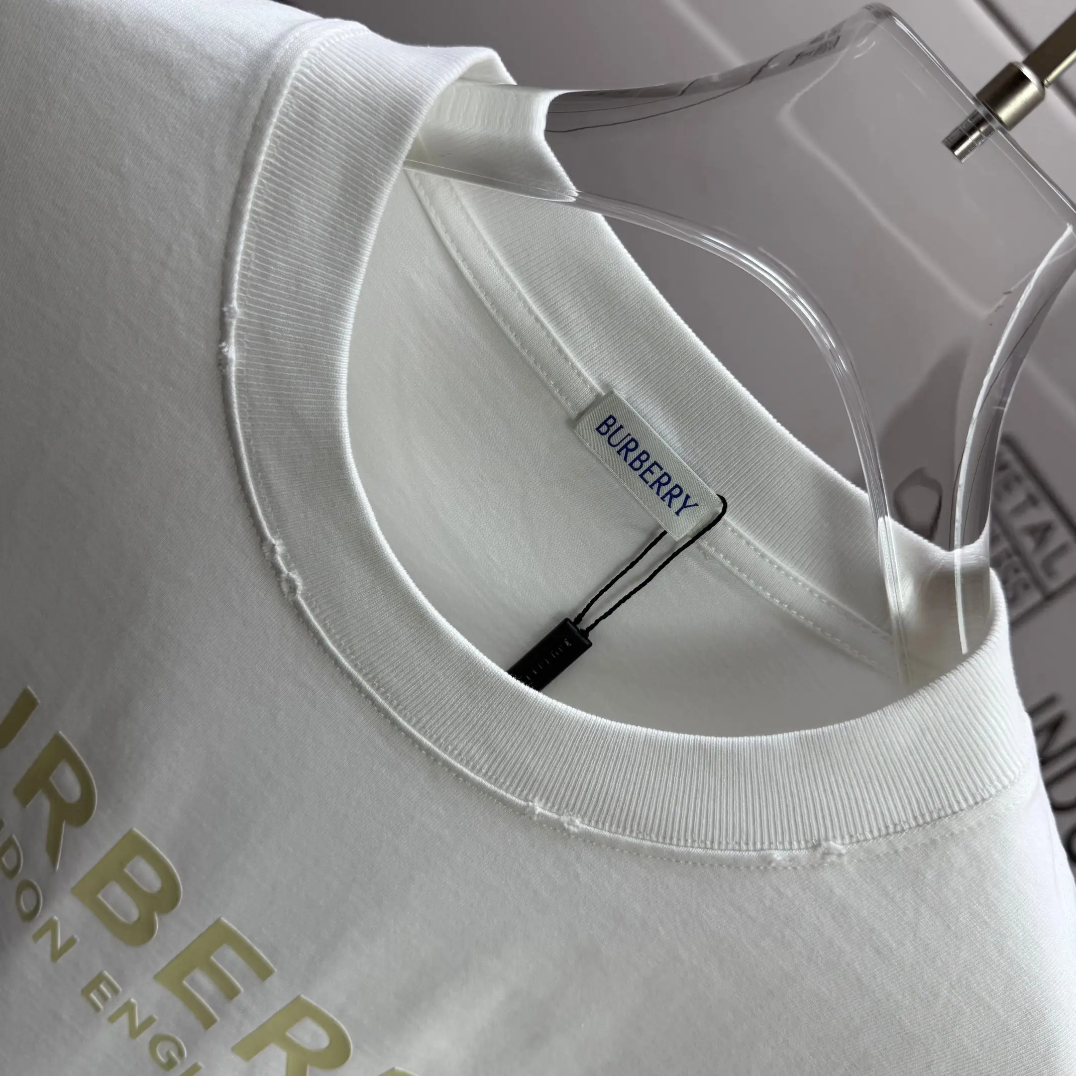 Logo Print Distressed Cotton T-Shirt D14512130 — view 3