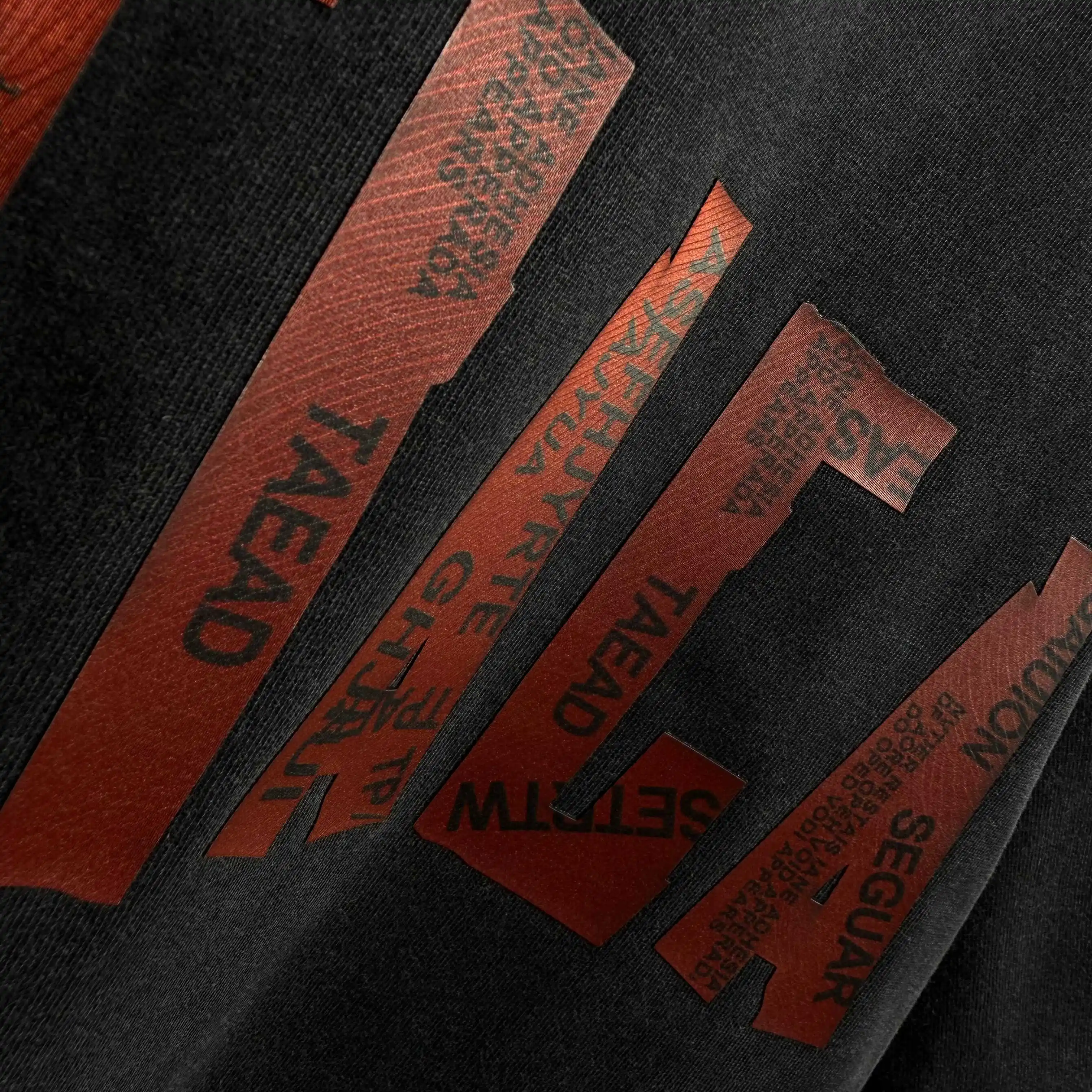 Logo Print Distressed Washed Cotton T-Shirt D15015135 — view 9