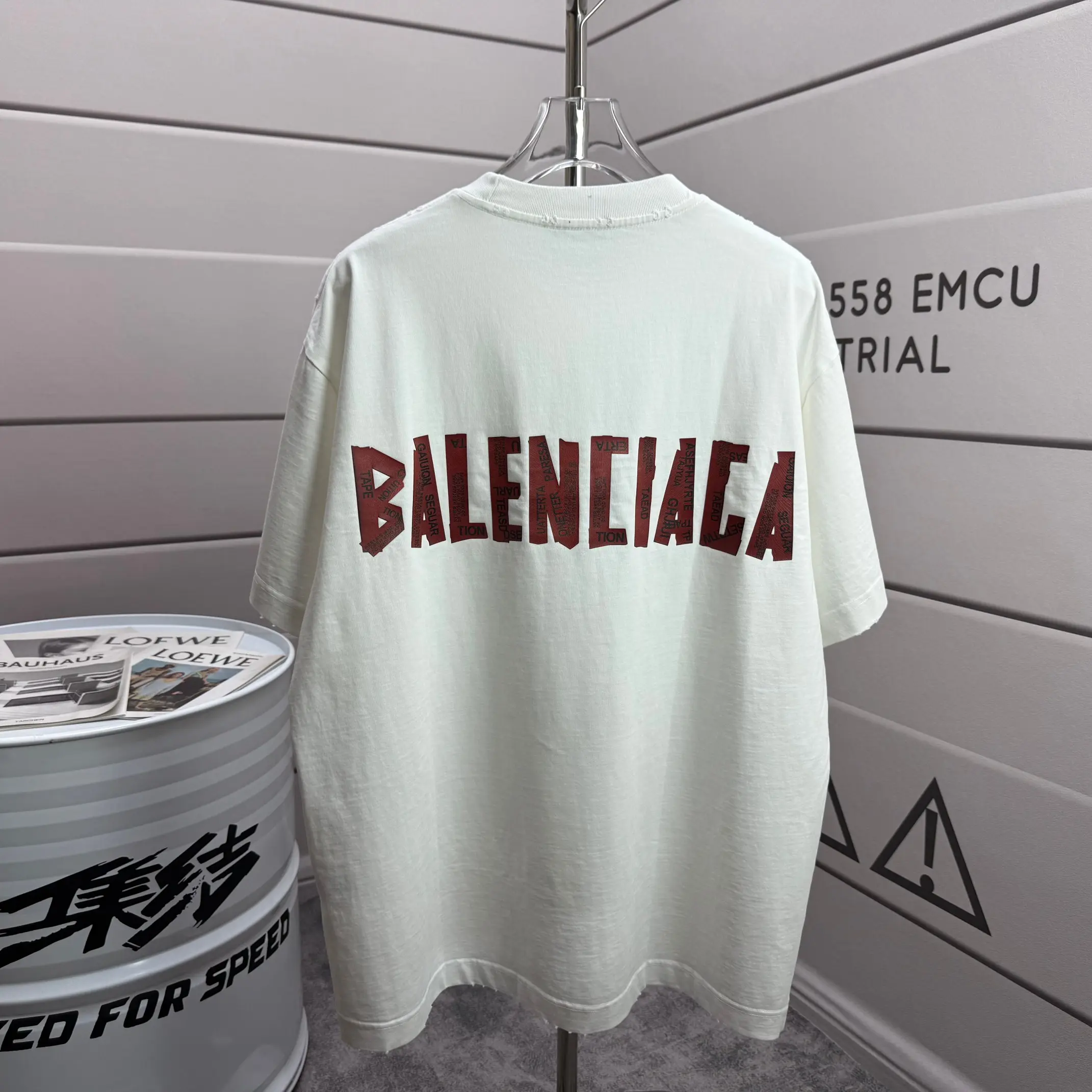 Logo-Print Distressed Cotton-Jersey T-Shirt D15015134