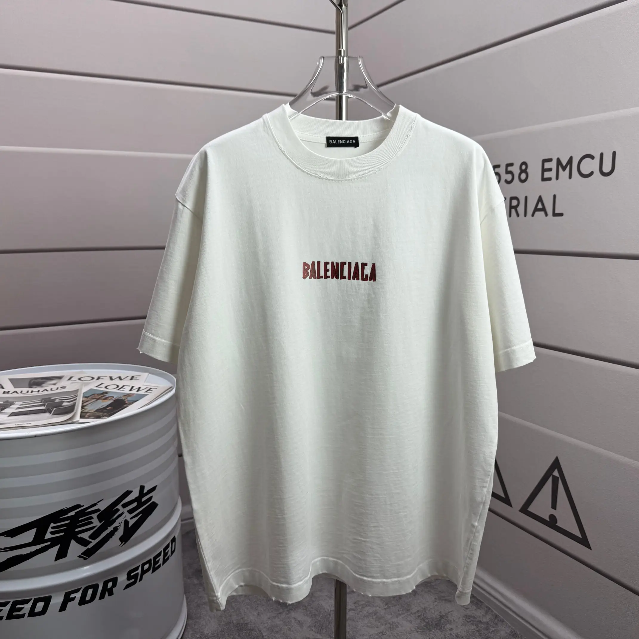 Logo-Print Distressed Cotton-Jersey T-Shirt D15015134 — view 2