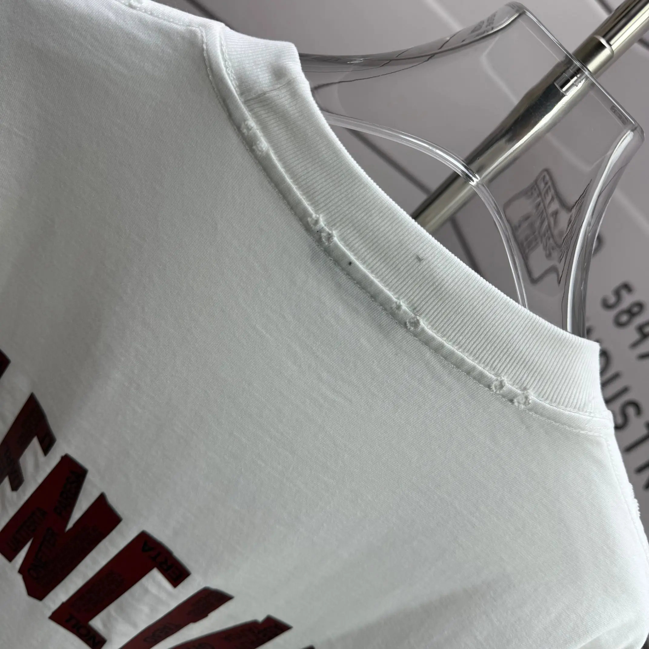 Logo-Print Distressed Cotton-Jersey T-Shirt D15015134 — view 8