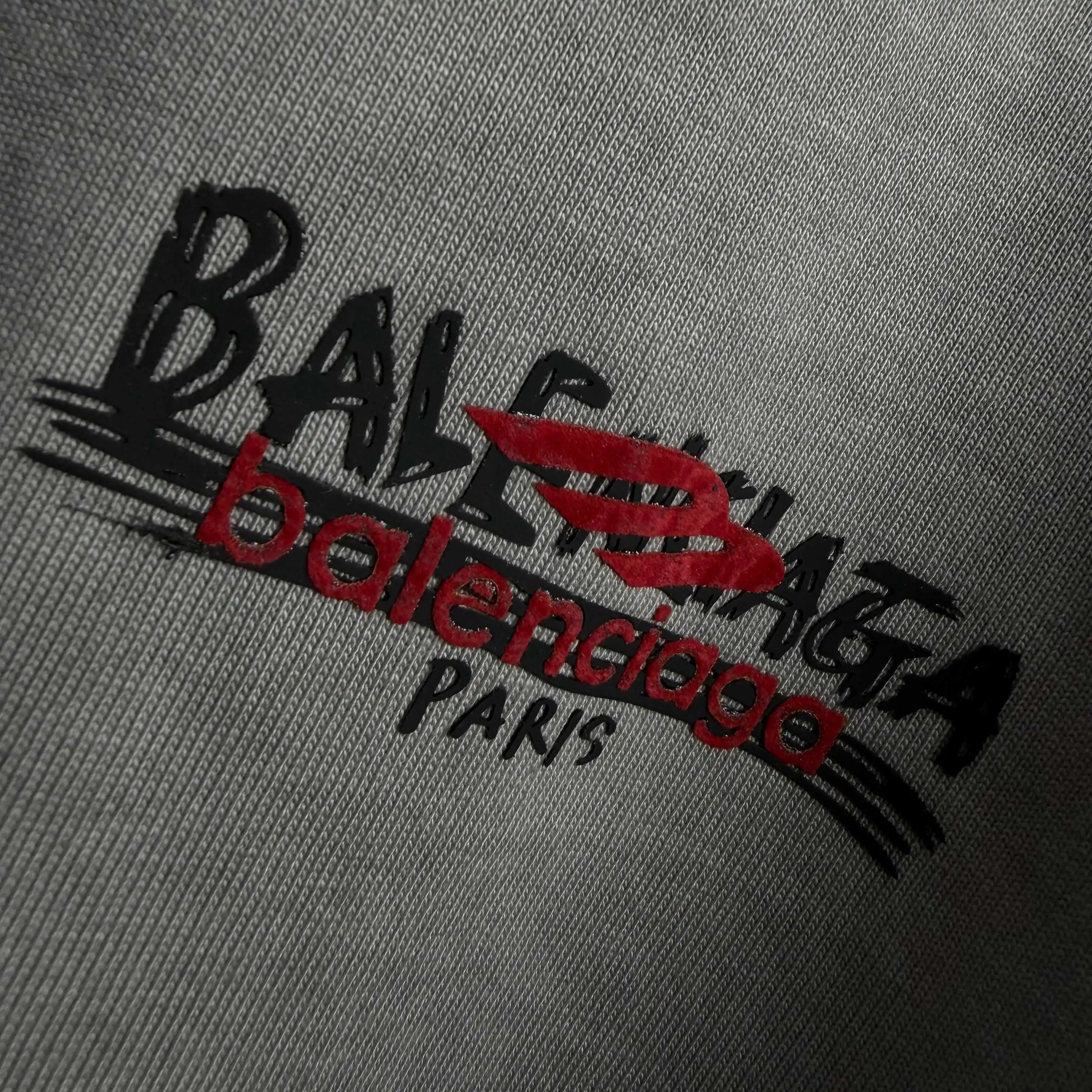 Logo Print Distressed Washed Cotton T-Shirt D15015140 — view 5