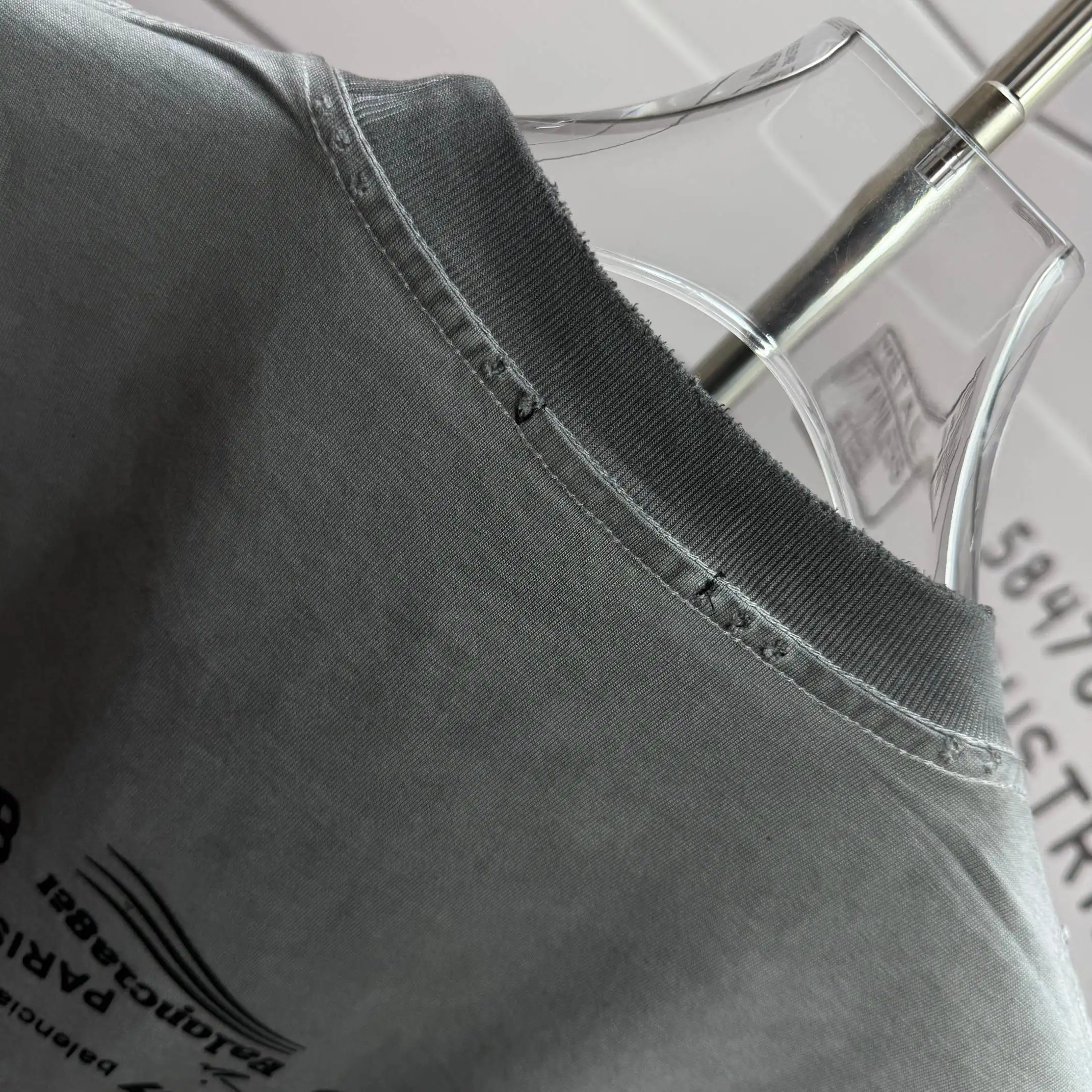 Logo Print Washed Cotton T-Shirt D15015143 — view 8