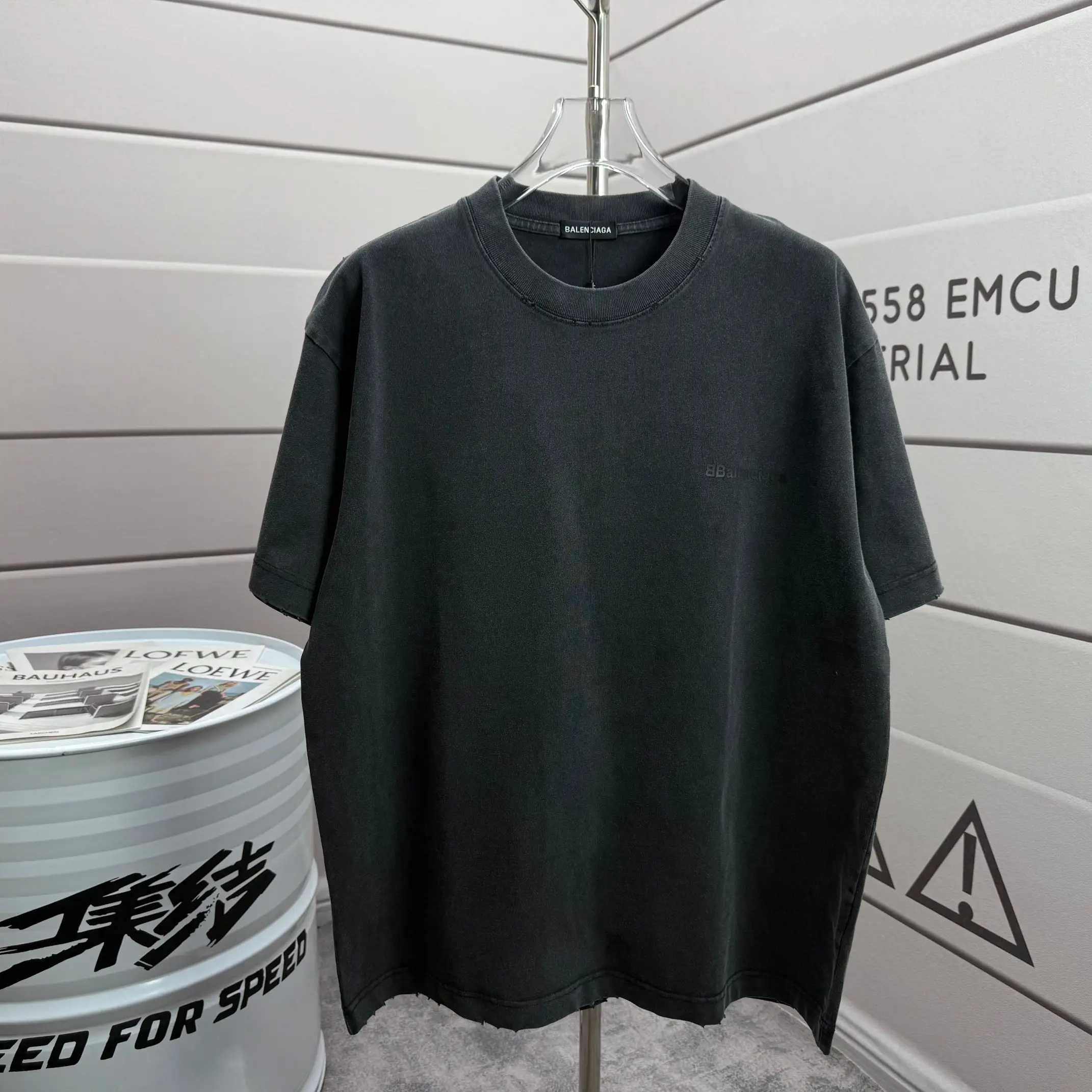 Logo-Print Washed Cotton-Jersey T-Shirt D15015142