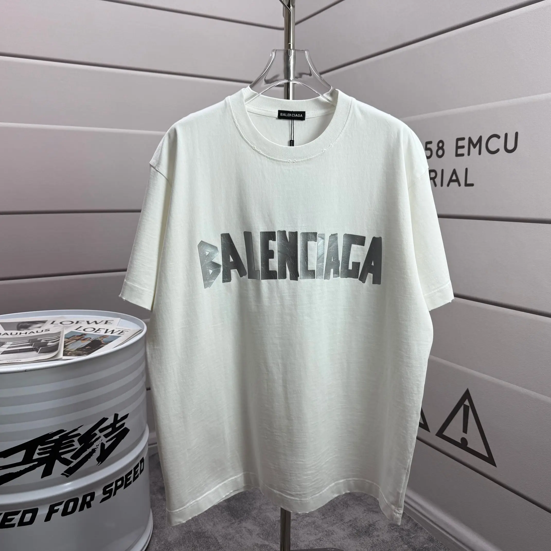 Distressed Logo-Print Cotton-Jersey T-Shirt D15015144