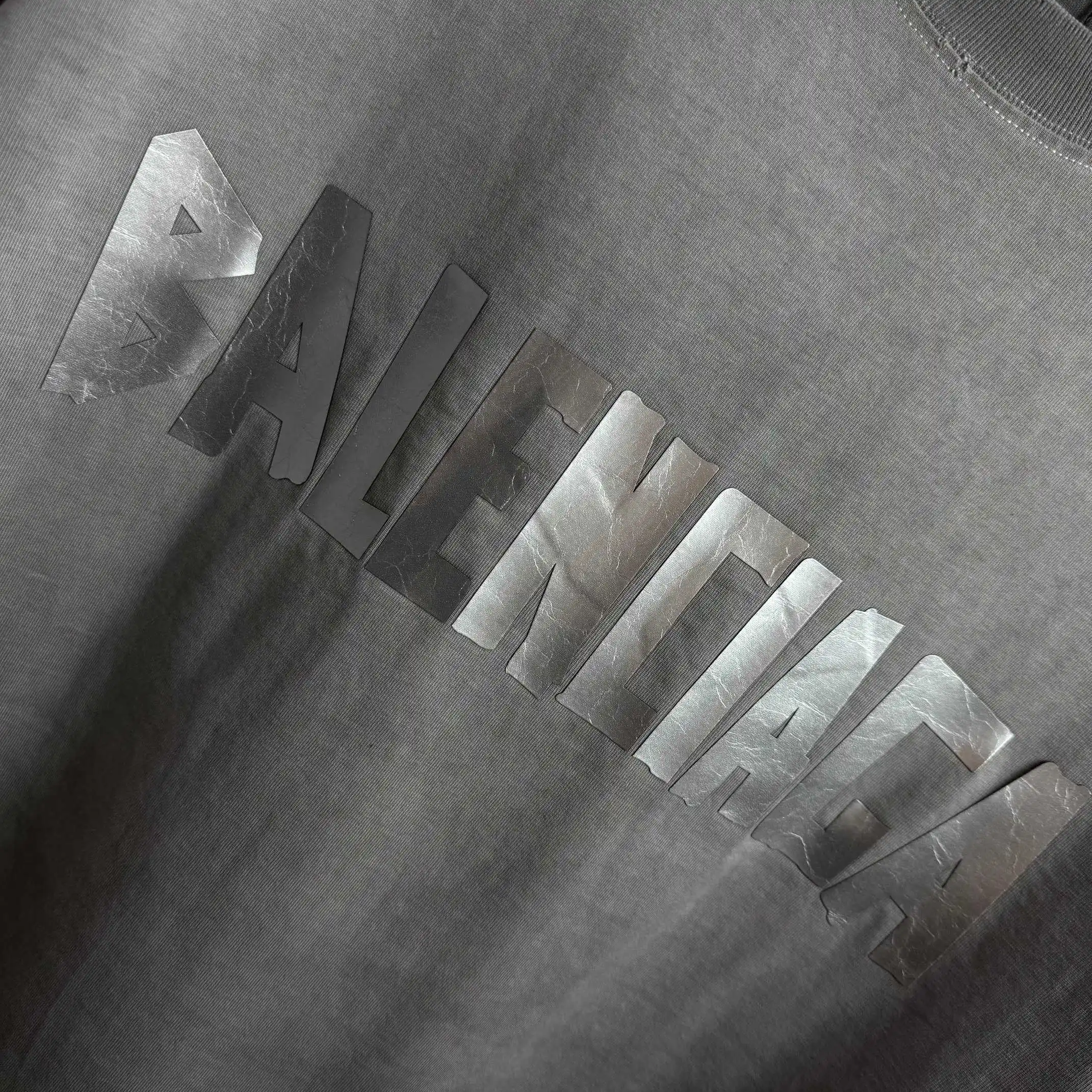 Logo-Print Distressed Washed Cotton T-Shirt D15015146 — view 5