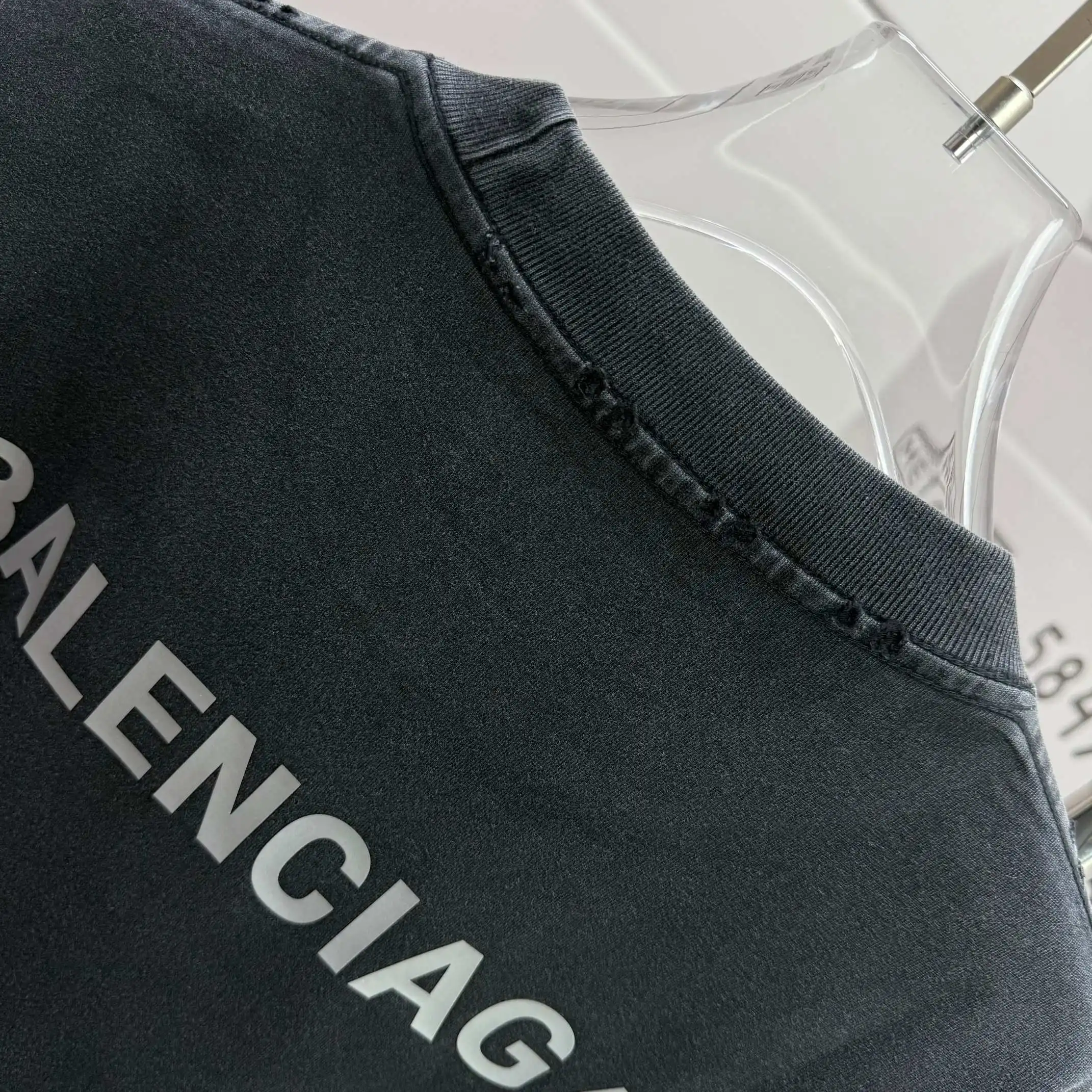Logo Print Washed Cotton T-Shirt D15015112 — view 8
