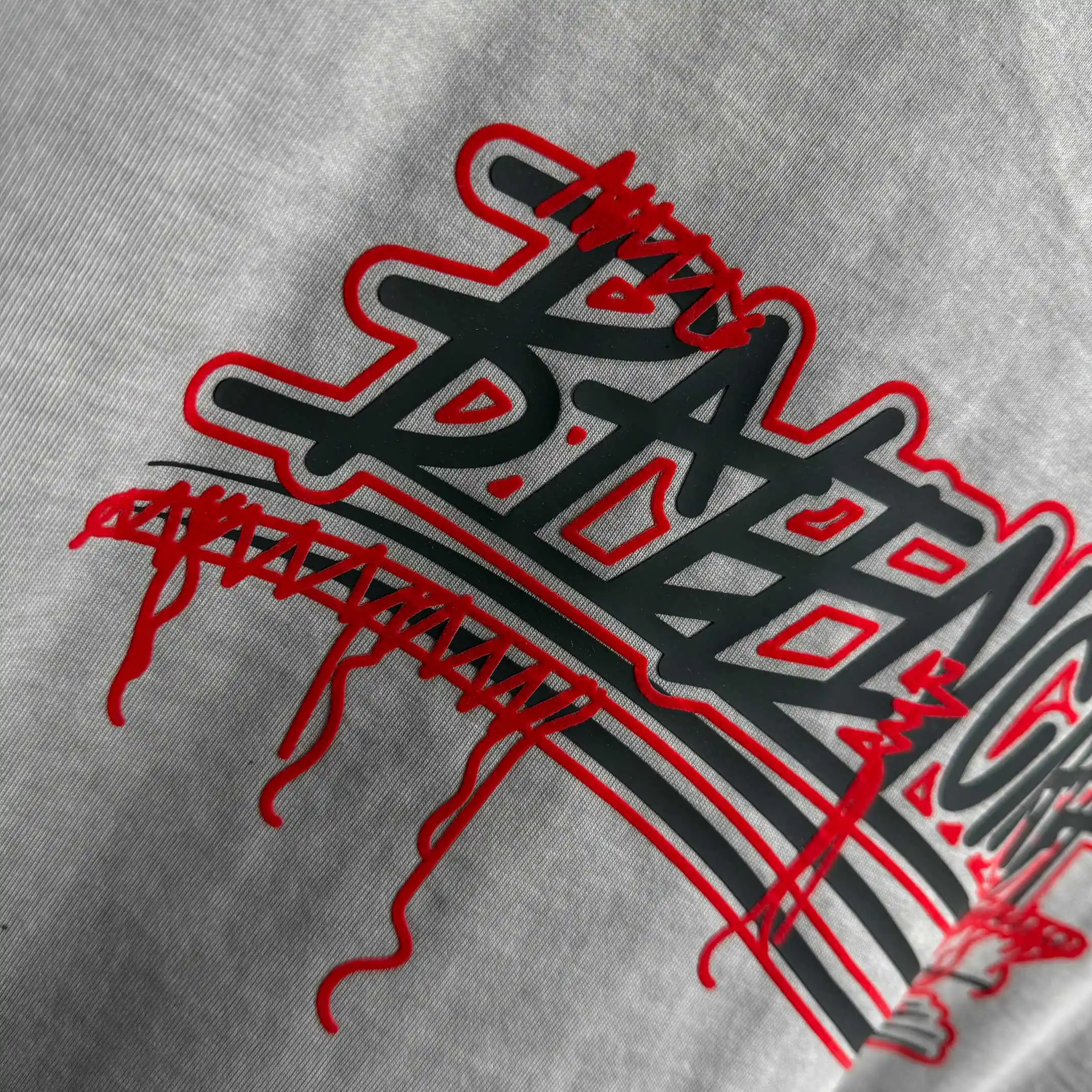 Distressed Logo-Print Cotton-Jersey T-Shirt D15015109 — view 7