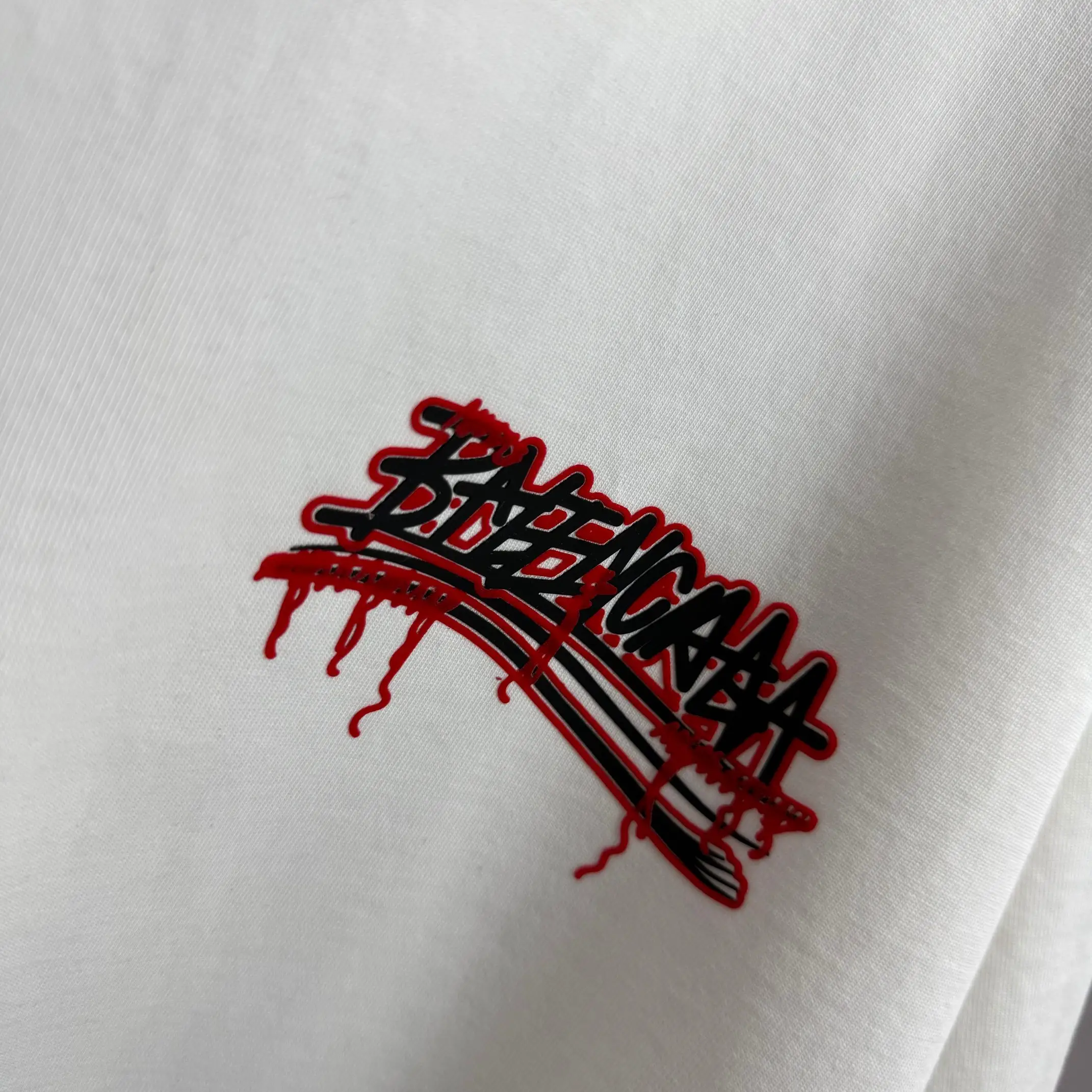 Distressed Logo-Print Cotton-Jersey T-Shirt D15015107 — view 5
