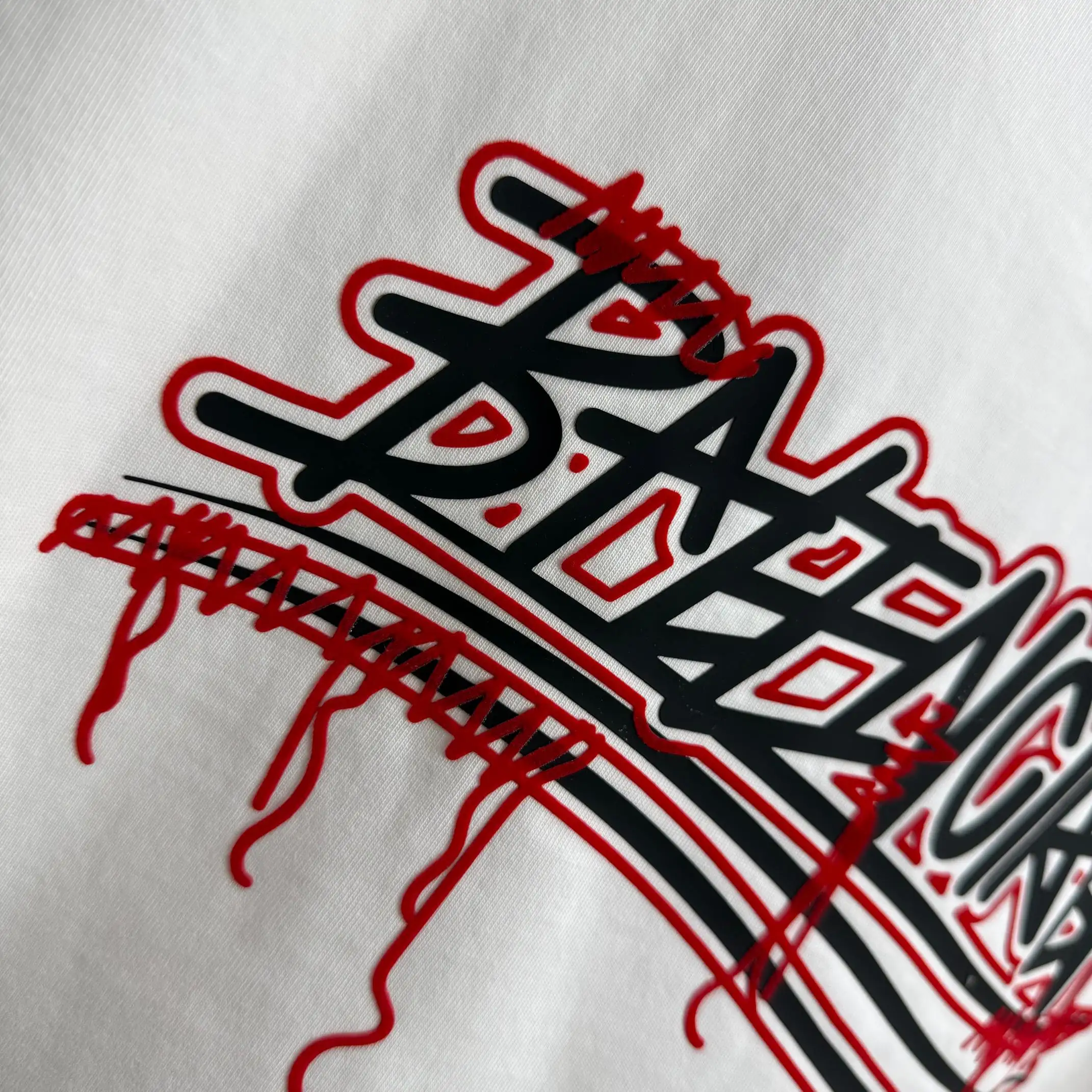 Distressed Logo-Print Cotton-Jersey T-Shirt D15015107 — view 7