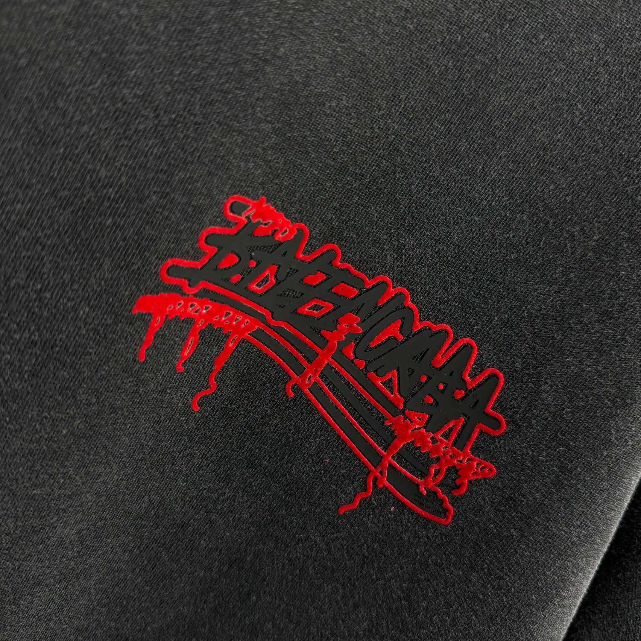 Distressed Logo-Print Cotton-Jersey T-Shirt D15015108 — view 5