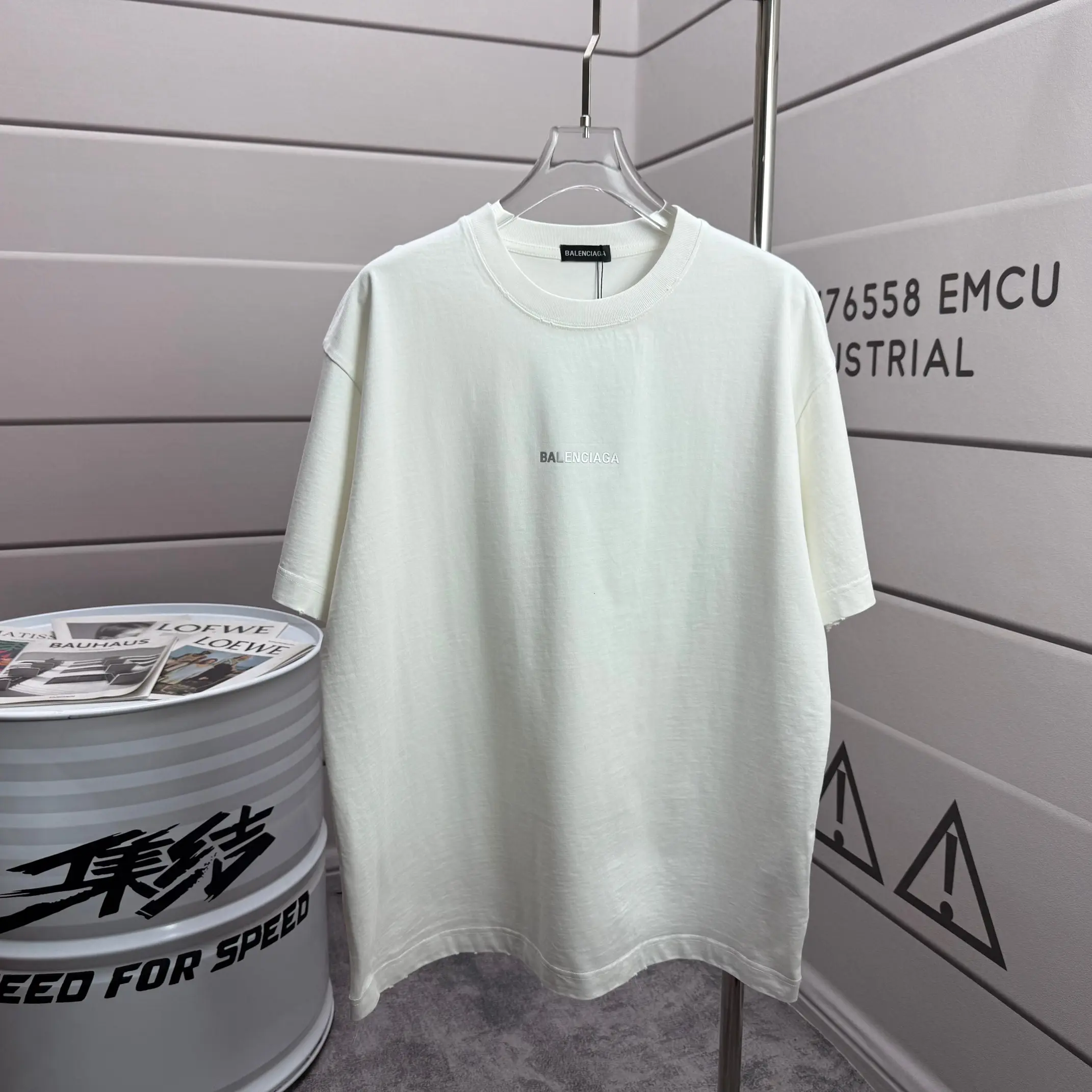Logo-Print Distressed Cotton-Jersey T-Shirt D15015111 — view 2