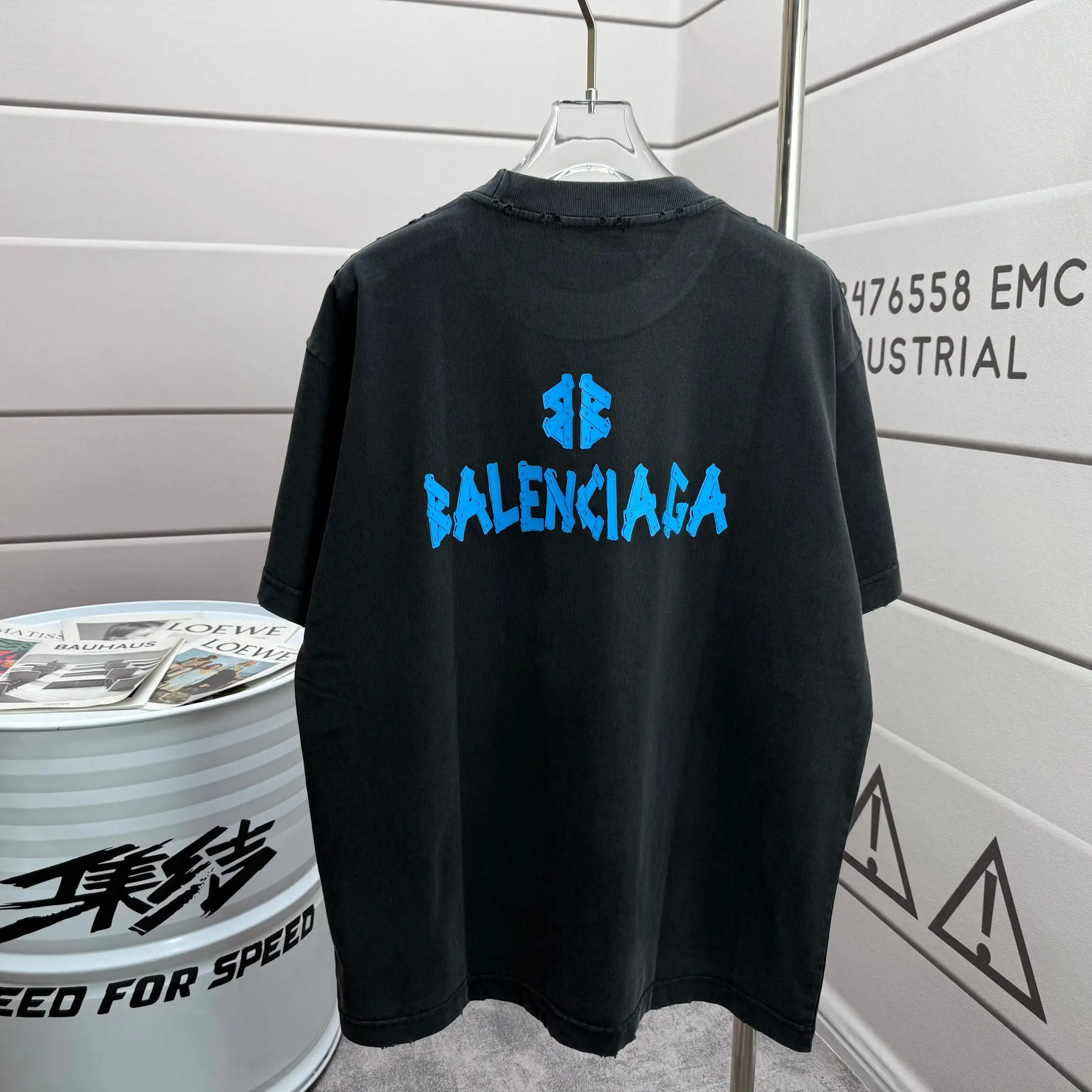 Logo Embroidered Washed Cotton T-Shirt D15012119 — view 2