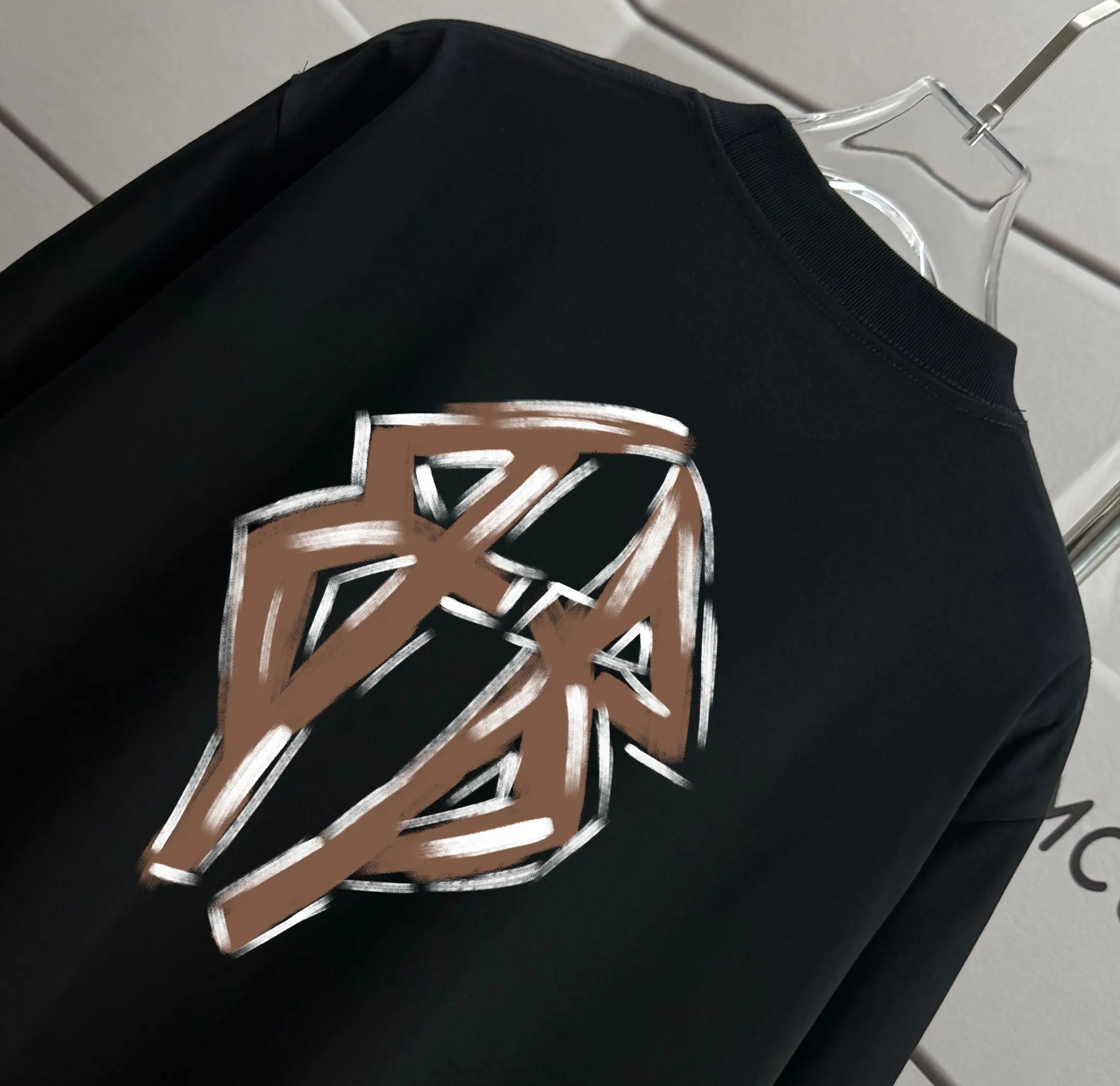 Logo Graphic Oversized Cotton T-Shirt D15012916 — view 3