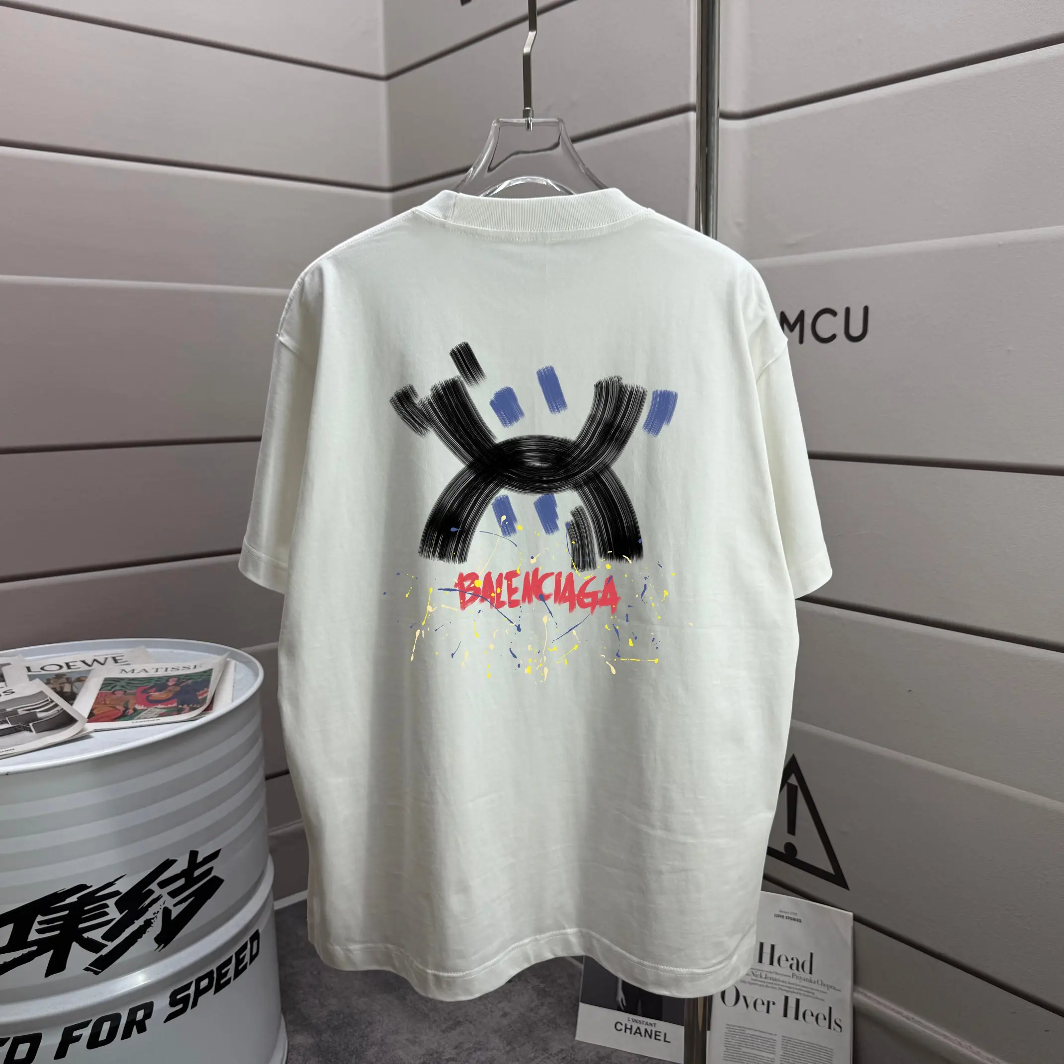 Balenciaga Graphic Print Cotton T-Shirt D15012907