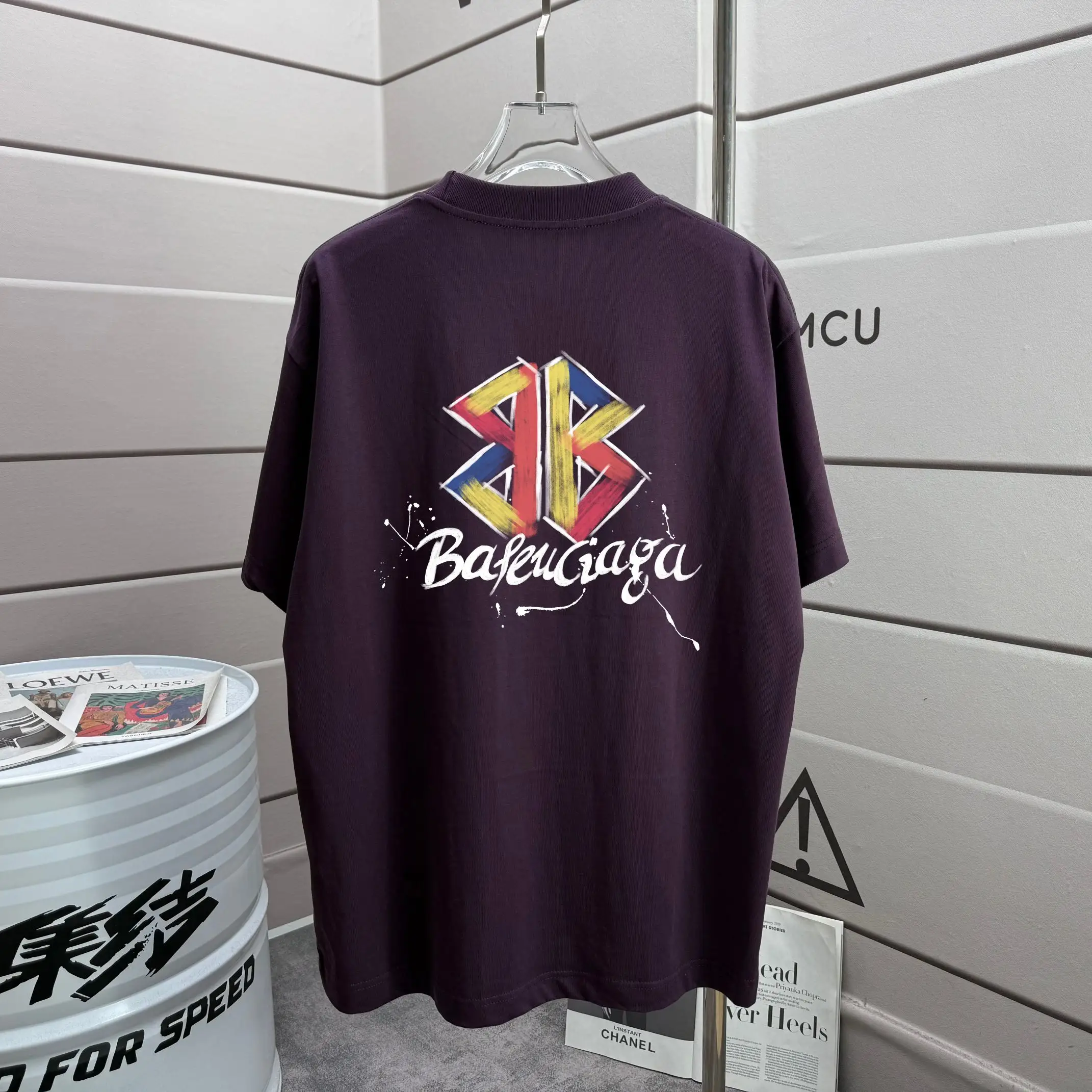 Logo Graphic Oversized Cotton T-Shirt D15012913
