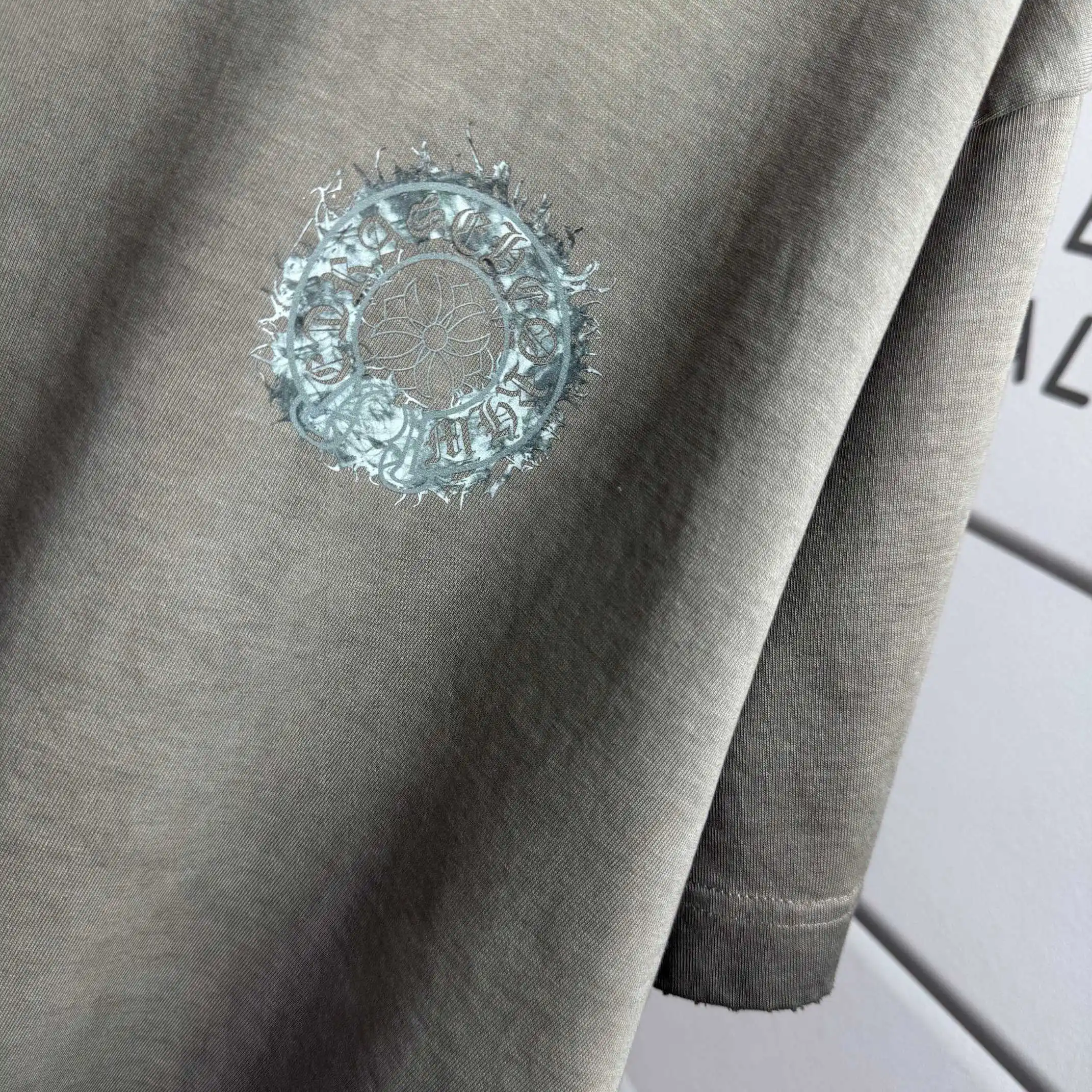 Logo Print Washed Cotton T-Shirt D15015120 — view 6
