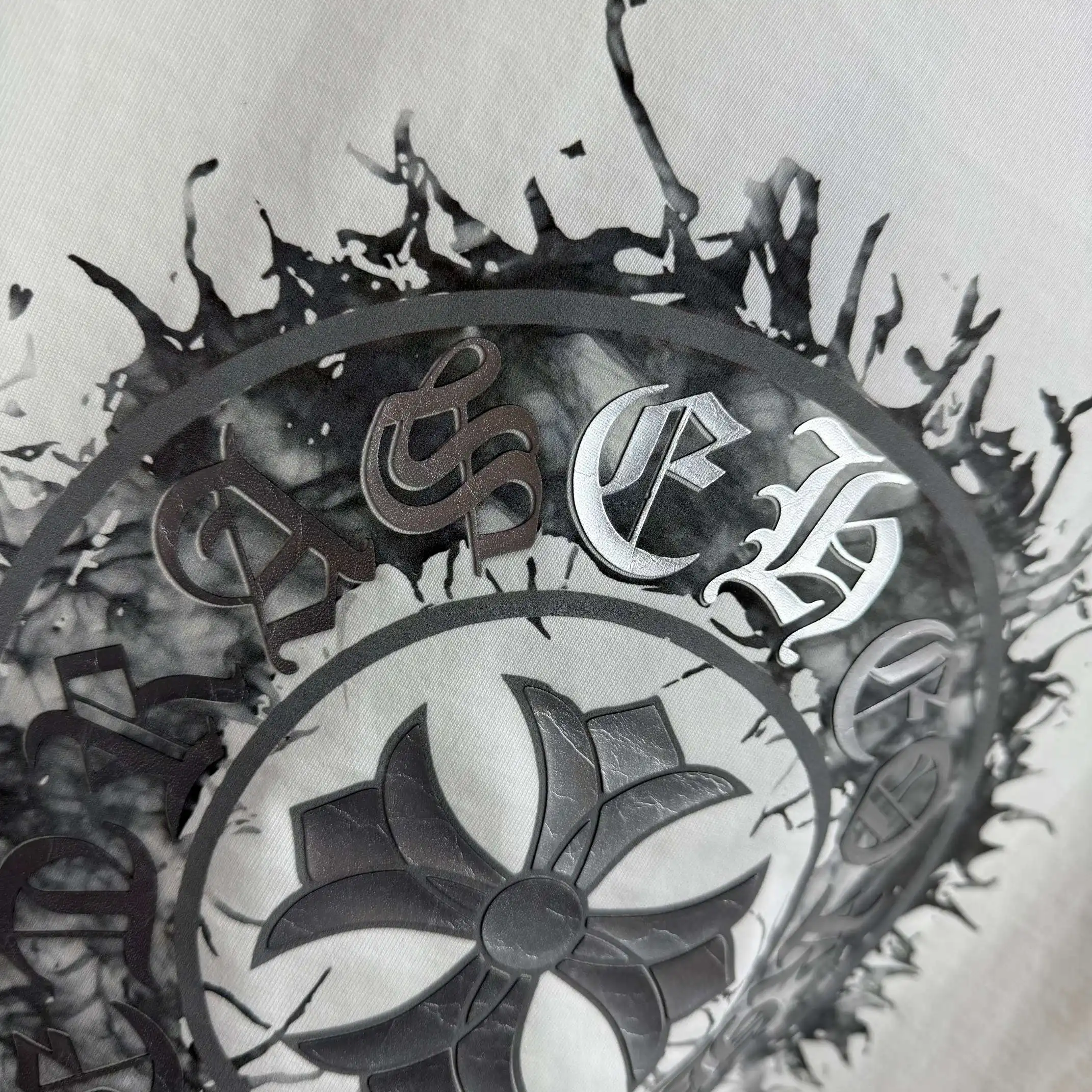 Distressed Graphic Print Cotton T-Shirt D15015117 — view 7