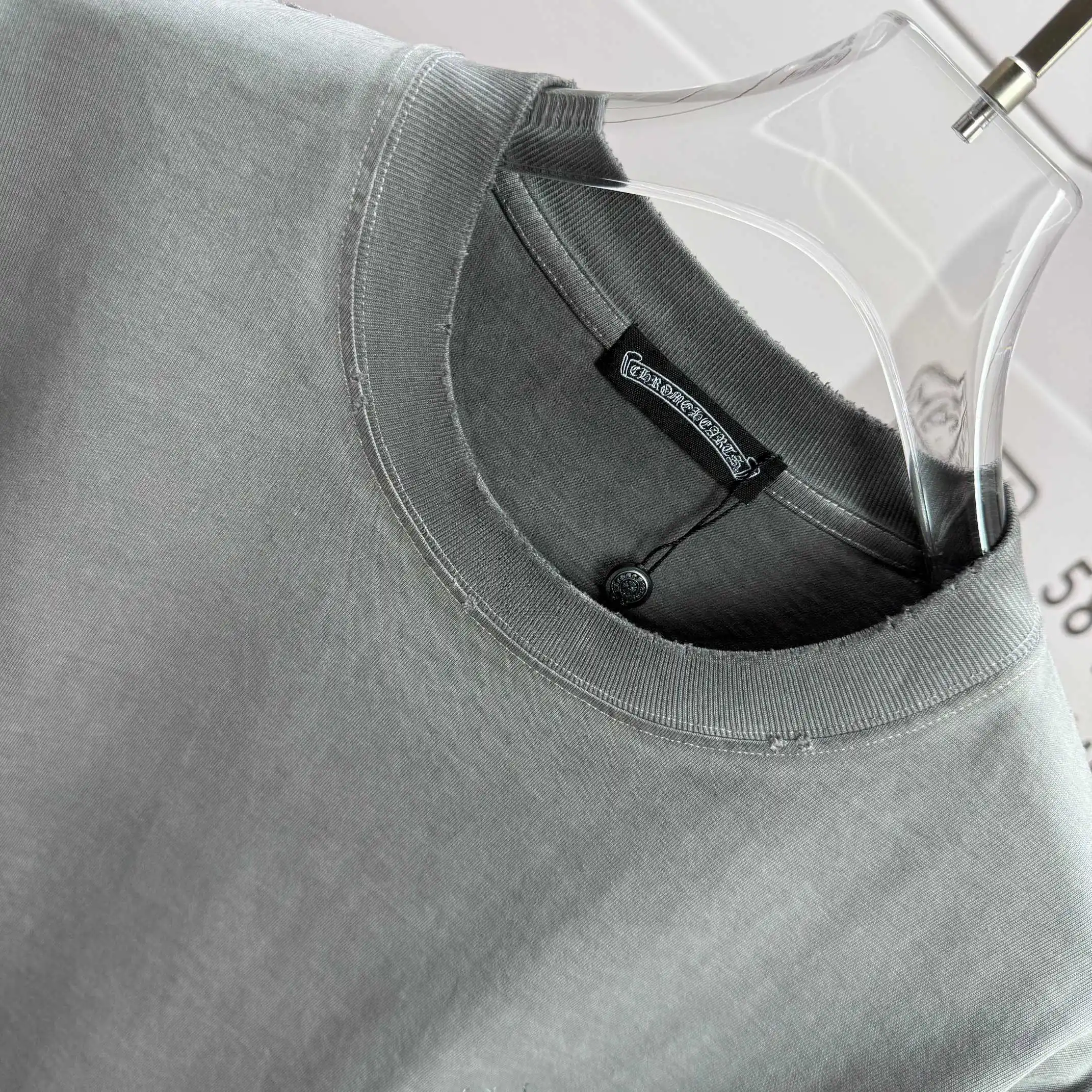 Logo Print Washed Cotton T-Shirt D15015119 — view 3