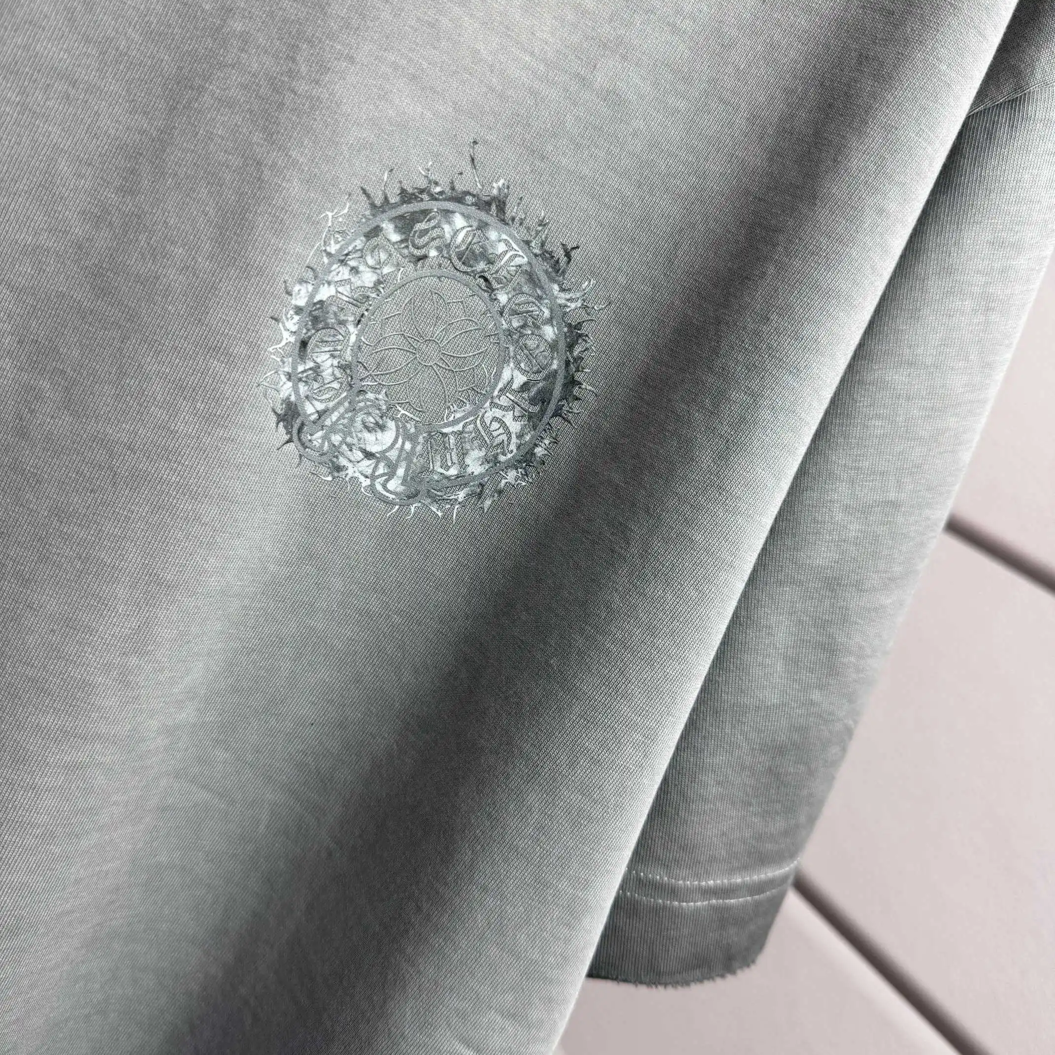 Logo Print Washed Cotton T-Shirt D15015119 — view 6