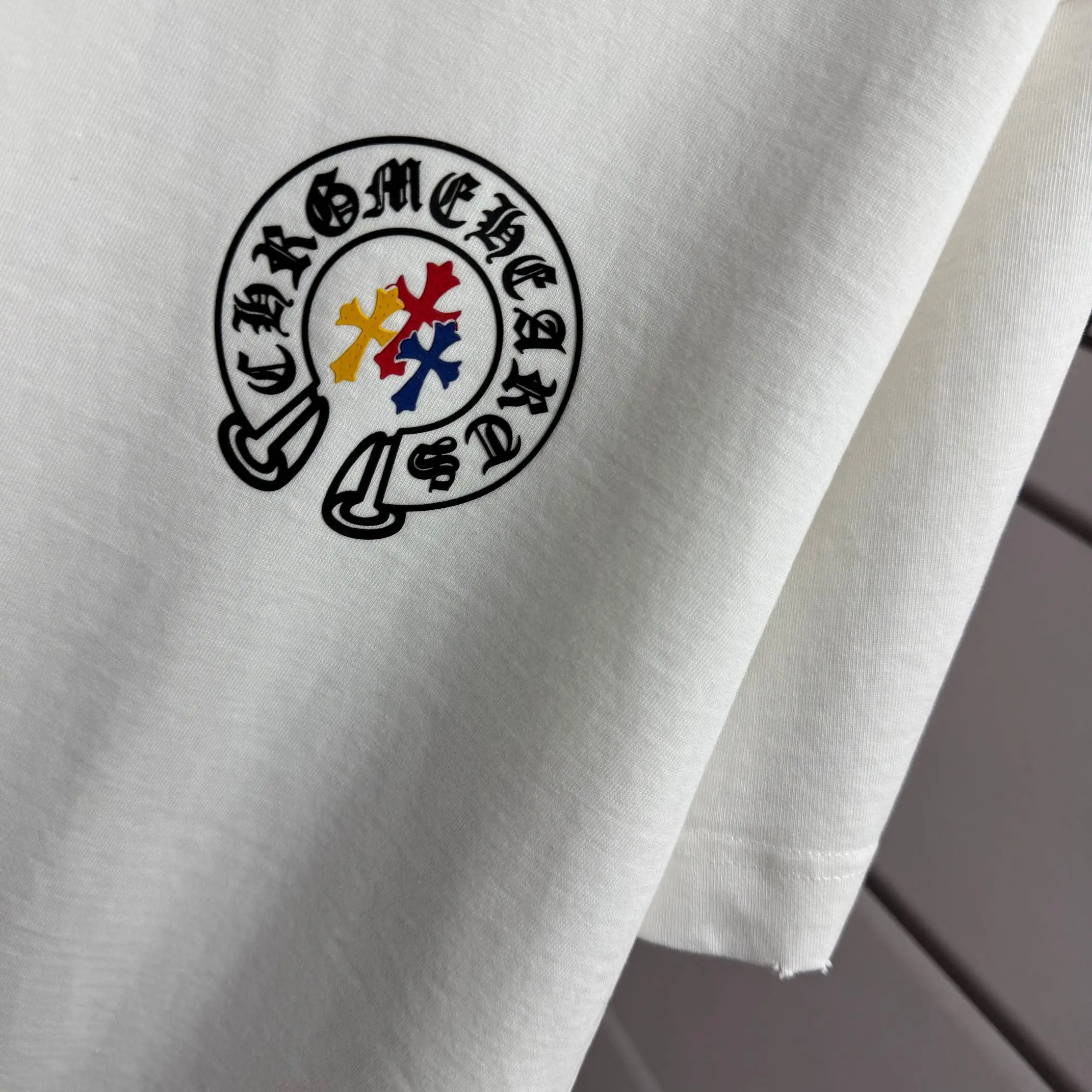 Logo Graphic Distressed Cotton T-Shirt D15015115 — view 6