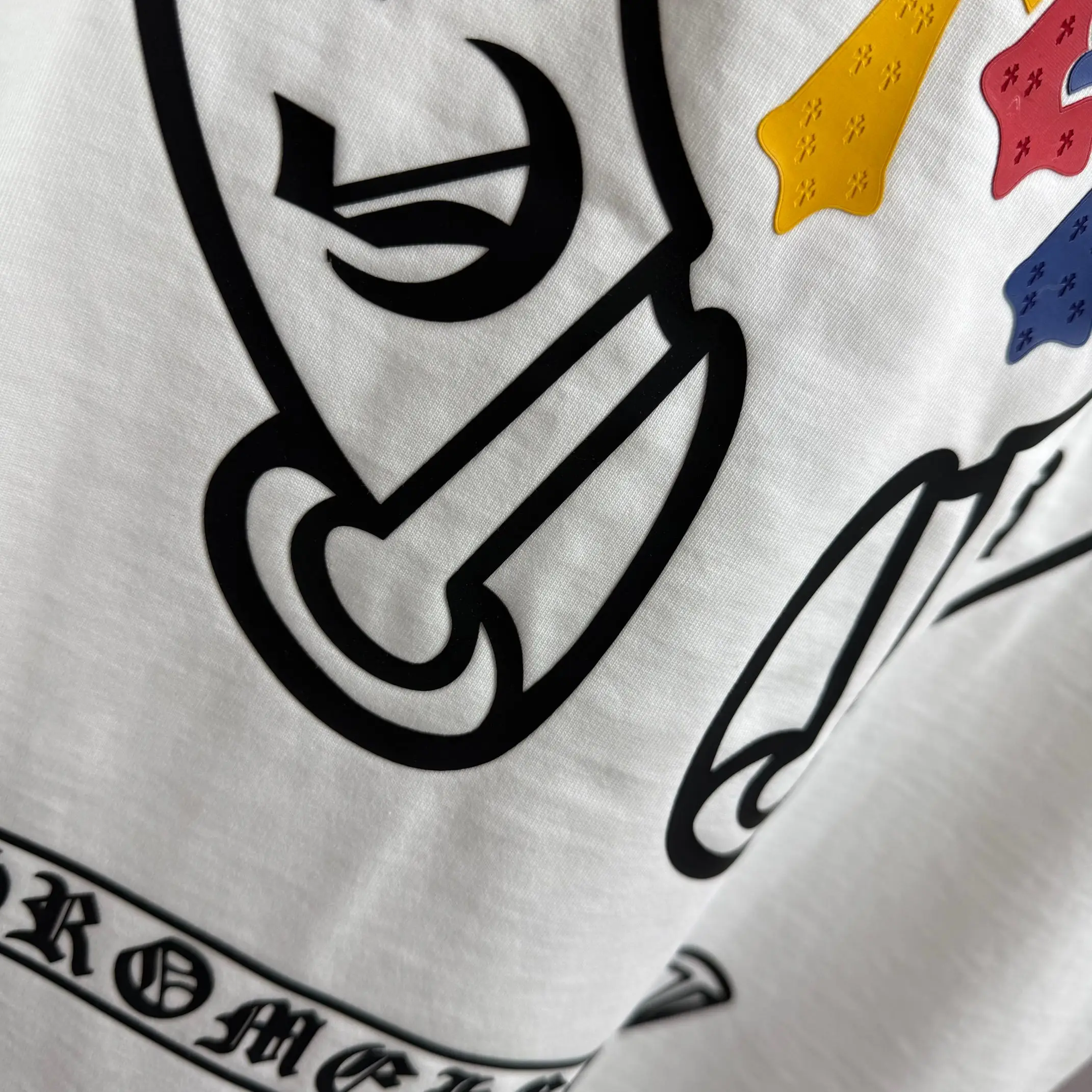 Logo Graphic Distressed Cotton T-Shirt D15015115 — view 9