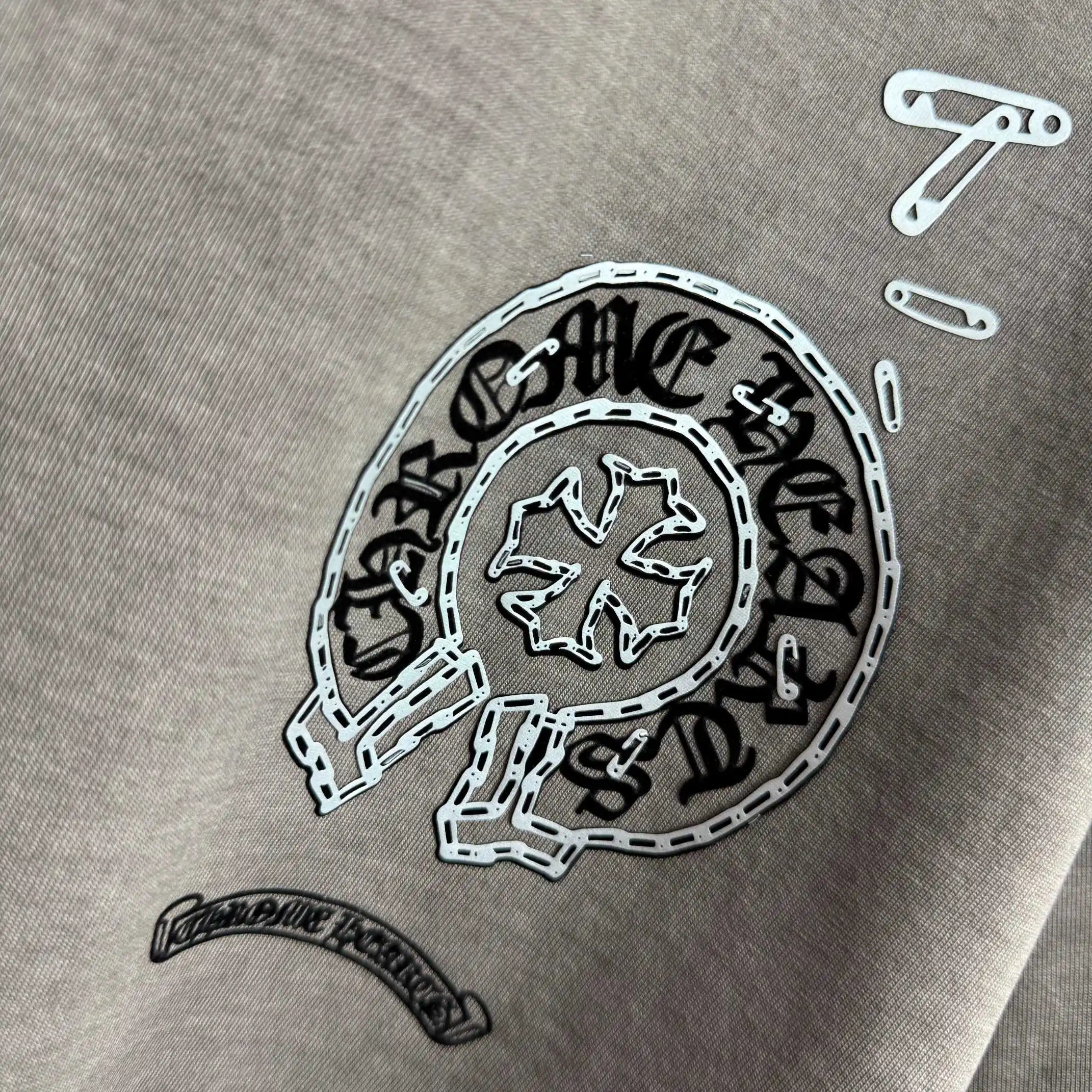 Distressed Logo Print Cotton T-Shirt D15012113 — view 5
