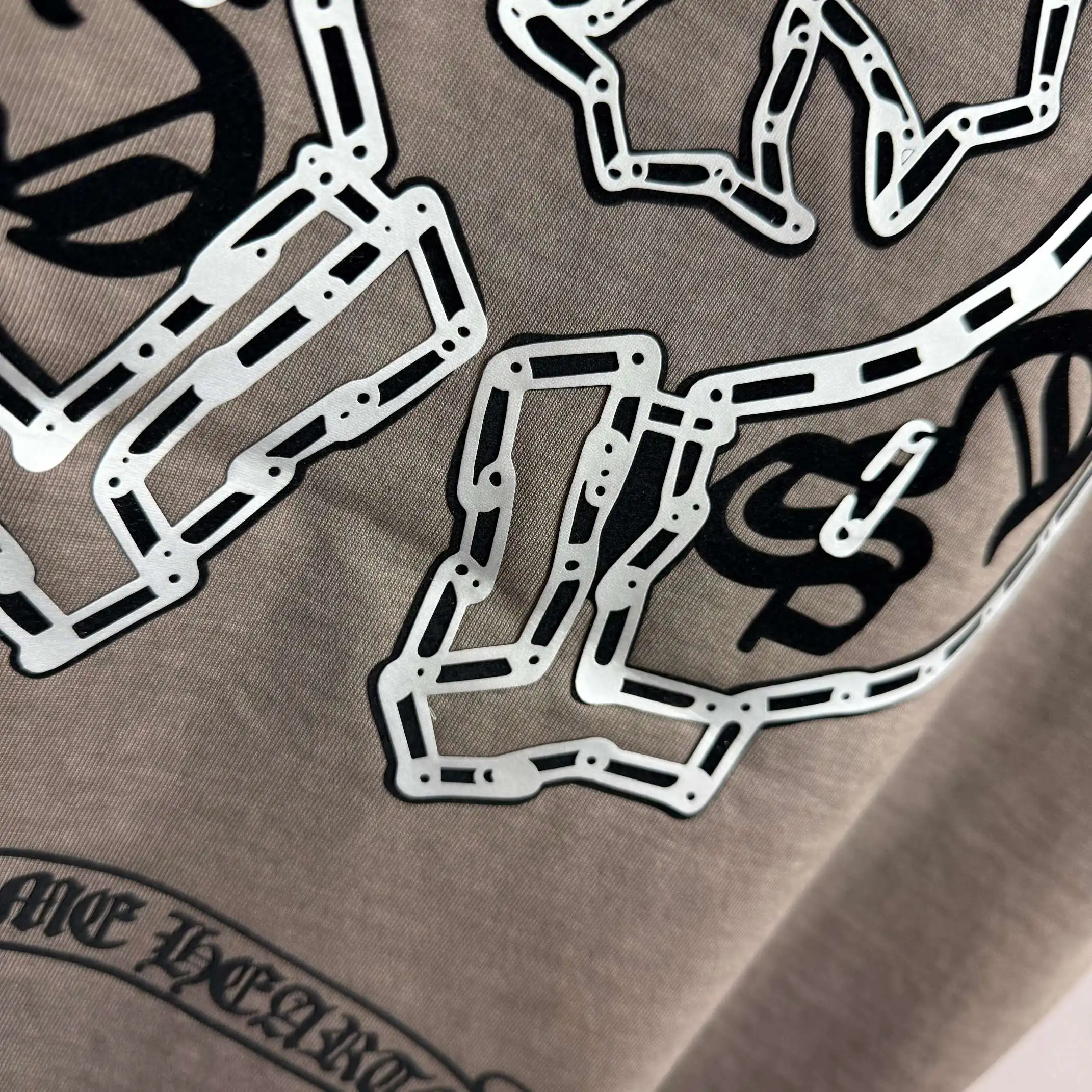 Distressed Logo Print Cotton T-Shirt D15012113 — view 9