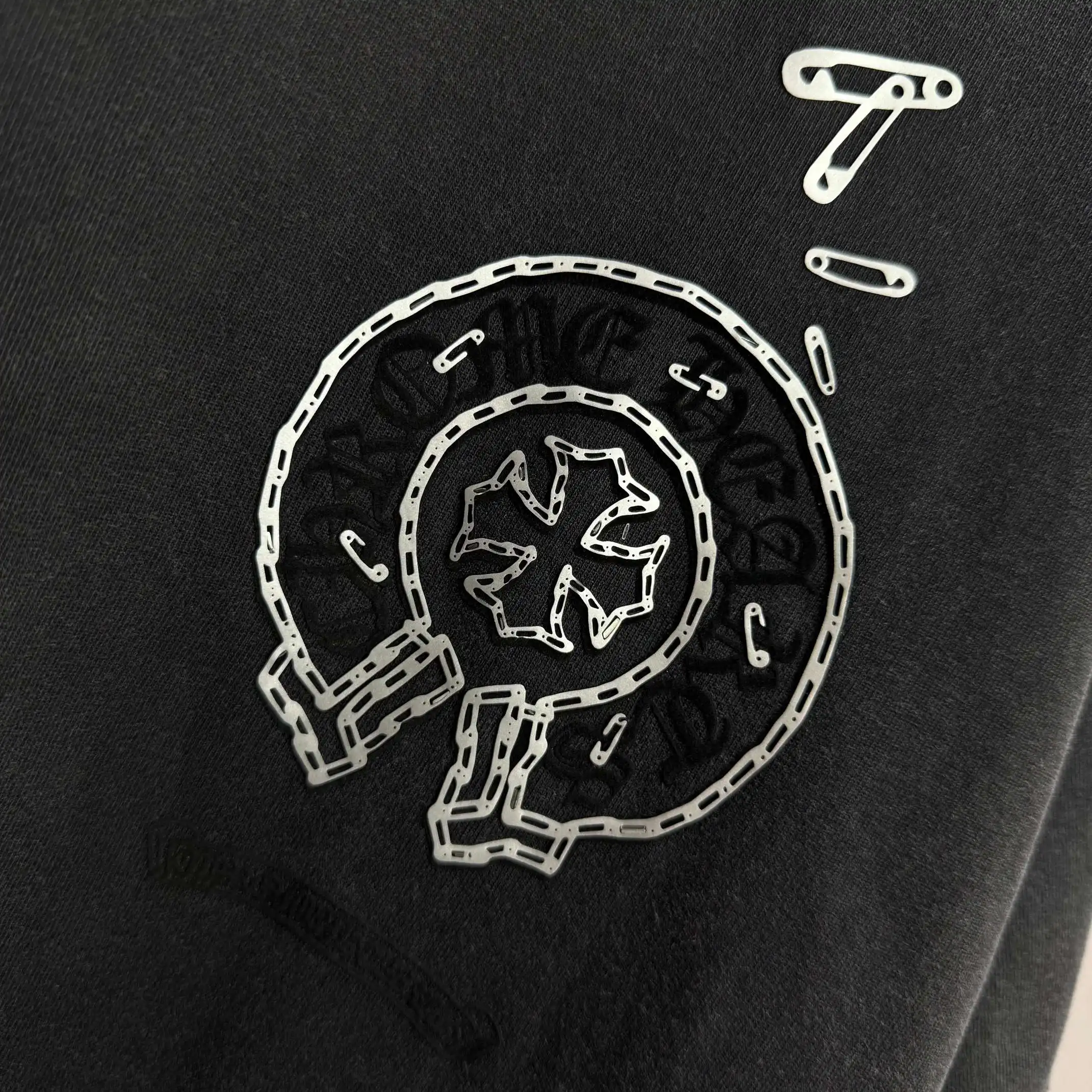Distressed Logo Print Cotton T-Shirt D15012111 — view 5