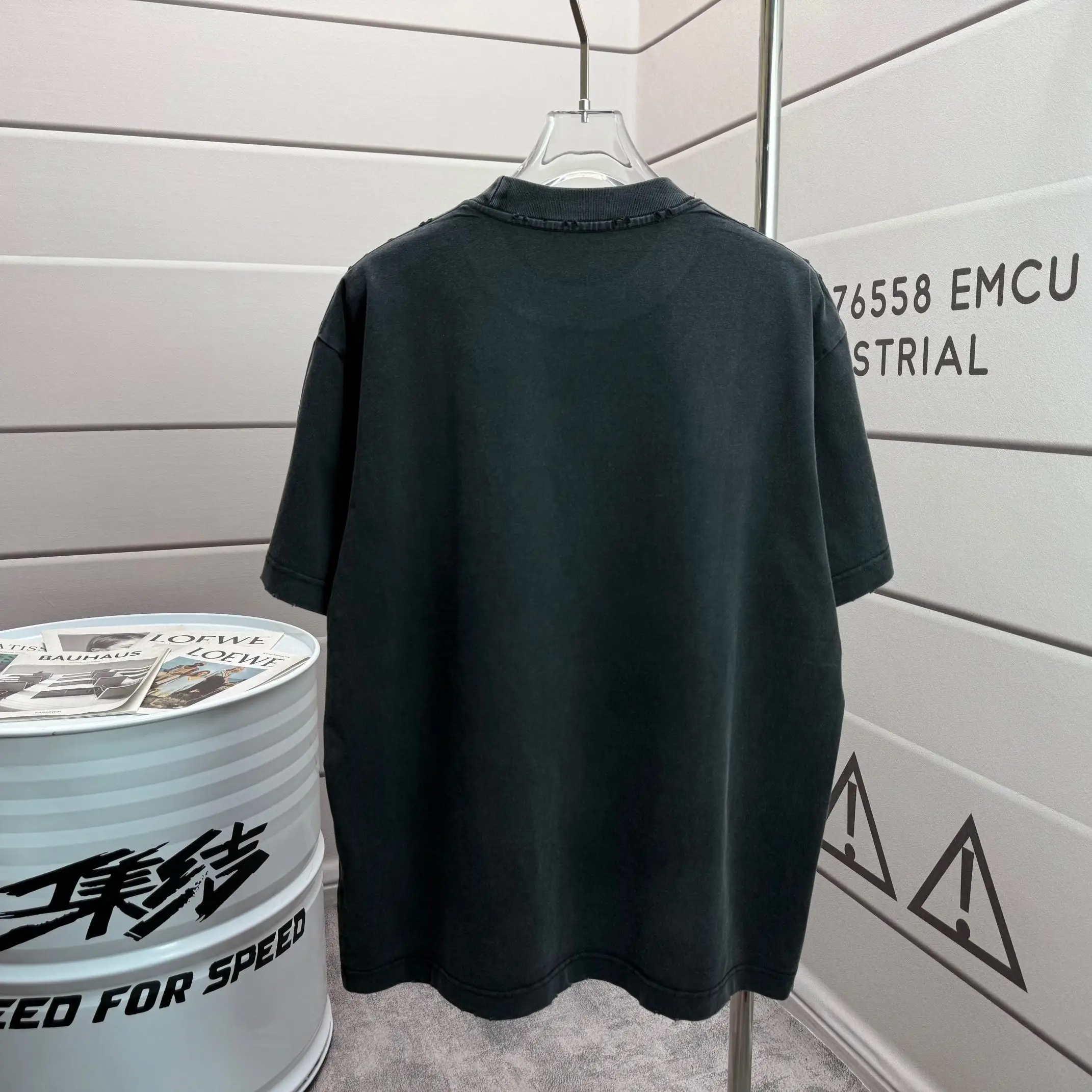 MM6 Maison Margiela Distressed Logo T-Shirt D15015101 — view 2