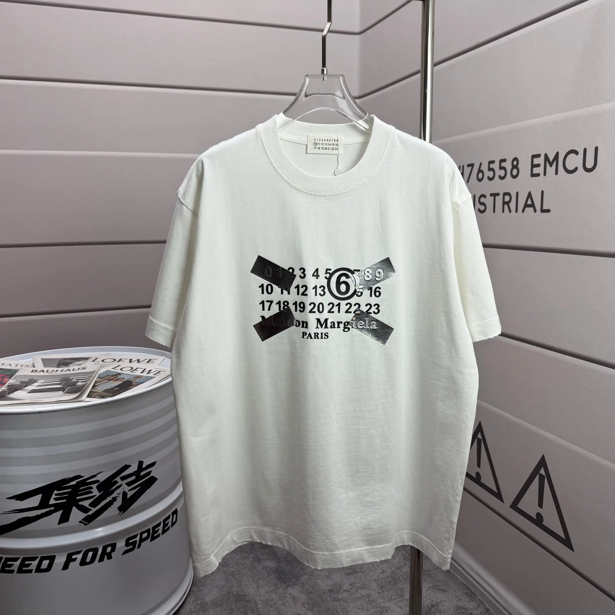 MM6 Maison Margiela Logo Print Cotton T-Shirt D15015100