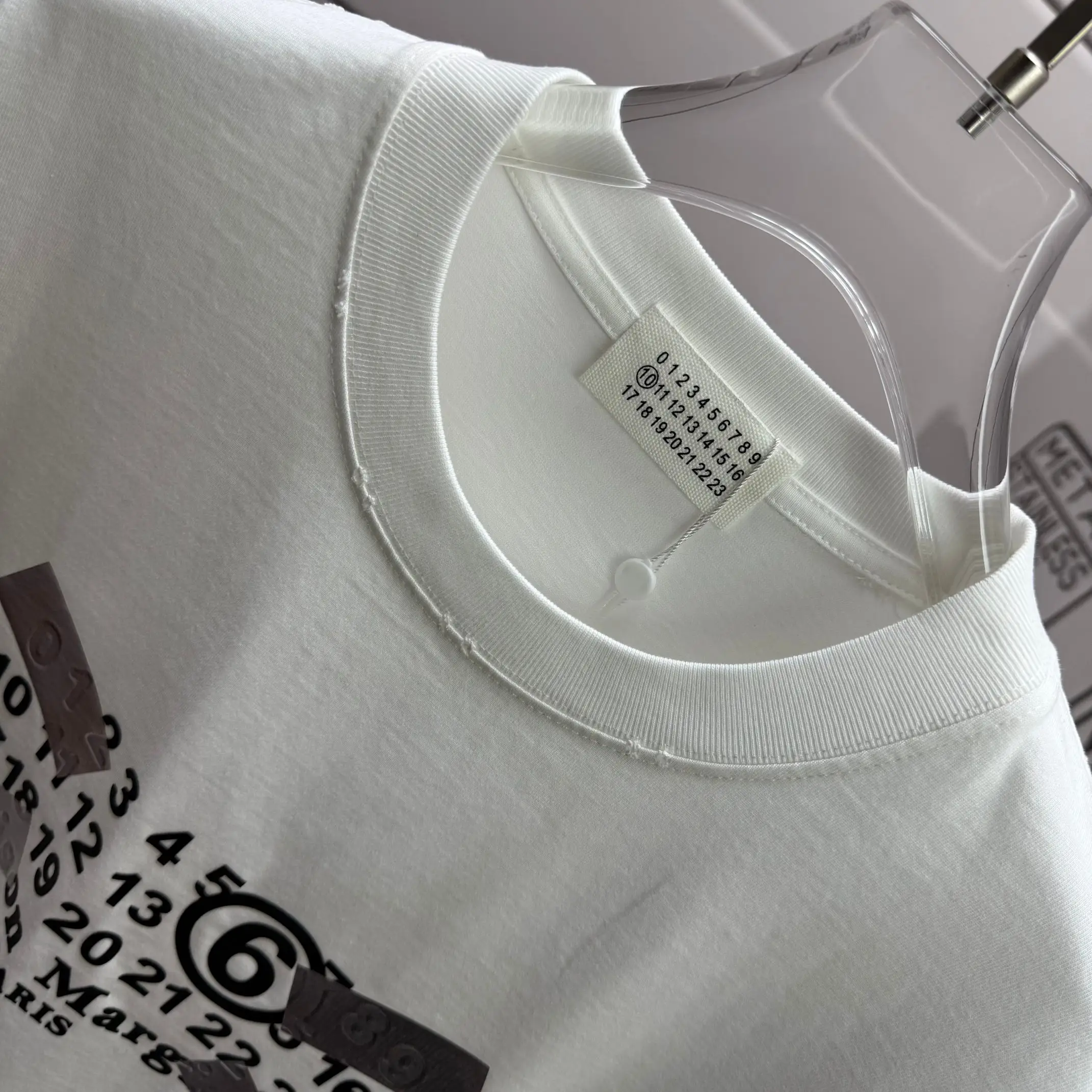 MM6 Maison Margiela Logo Print Cotton T-Shirt D15015100 — view 3
