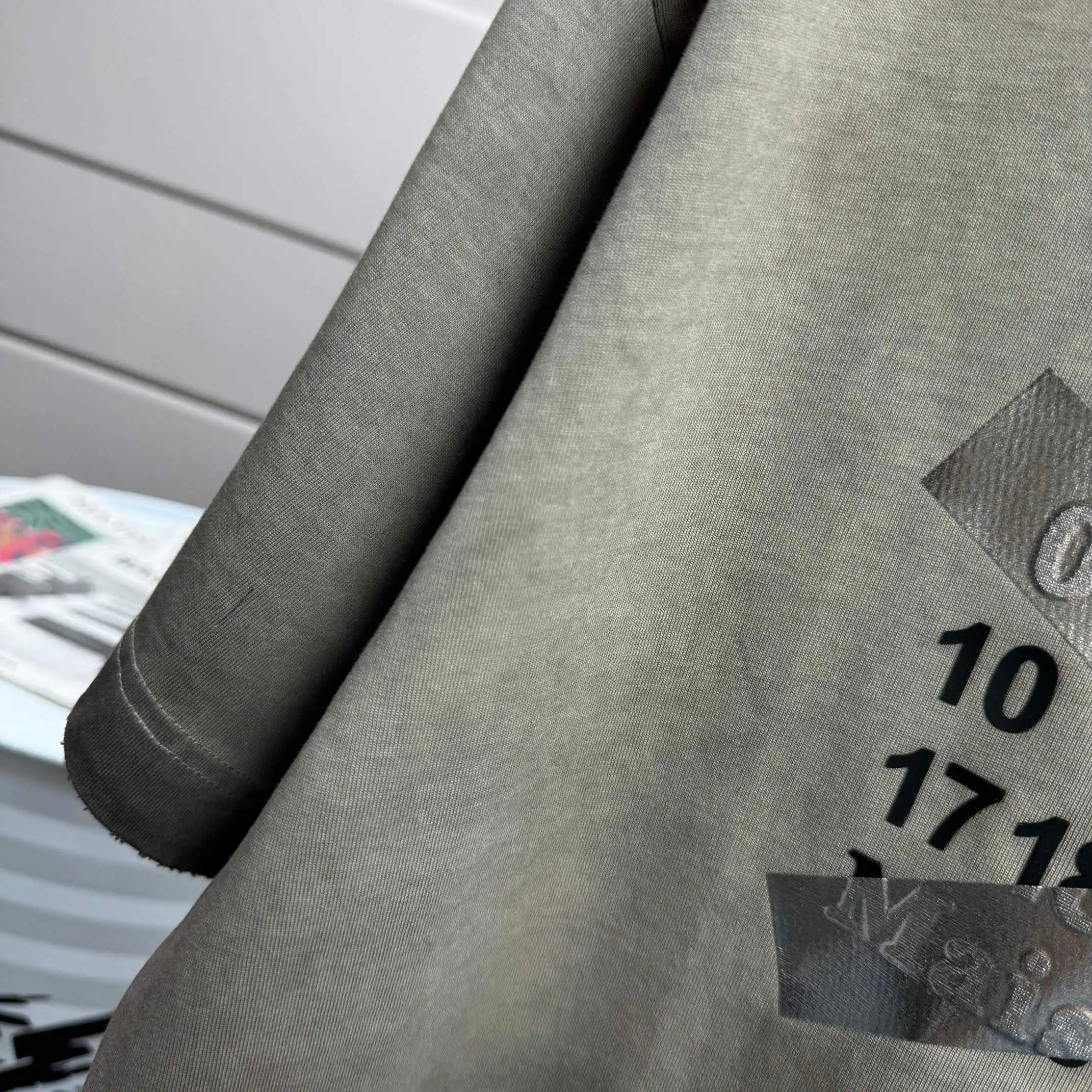 MM6 Maison Margiela Logo Print Washed Cotton T-Shirt D15015103 — view 4