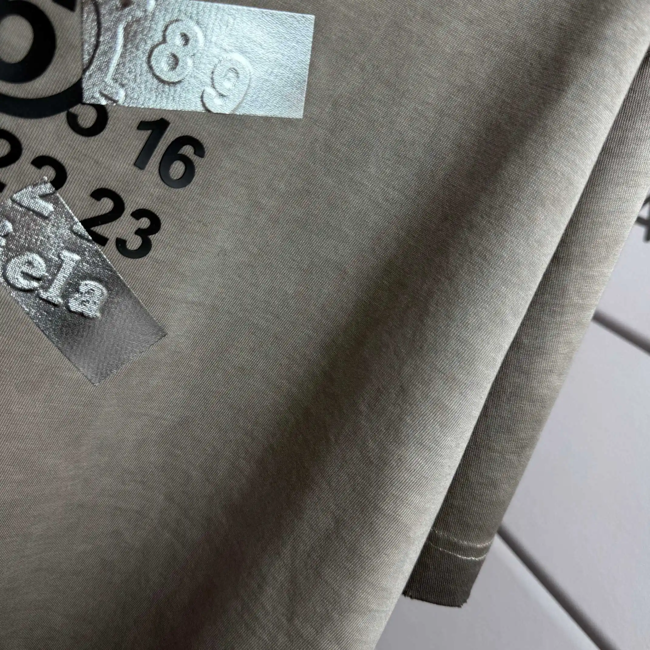 MM6 Maison Margiela Logo Print Washed Cotton T-Shirt D15015103 — view 6