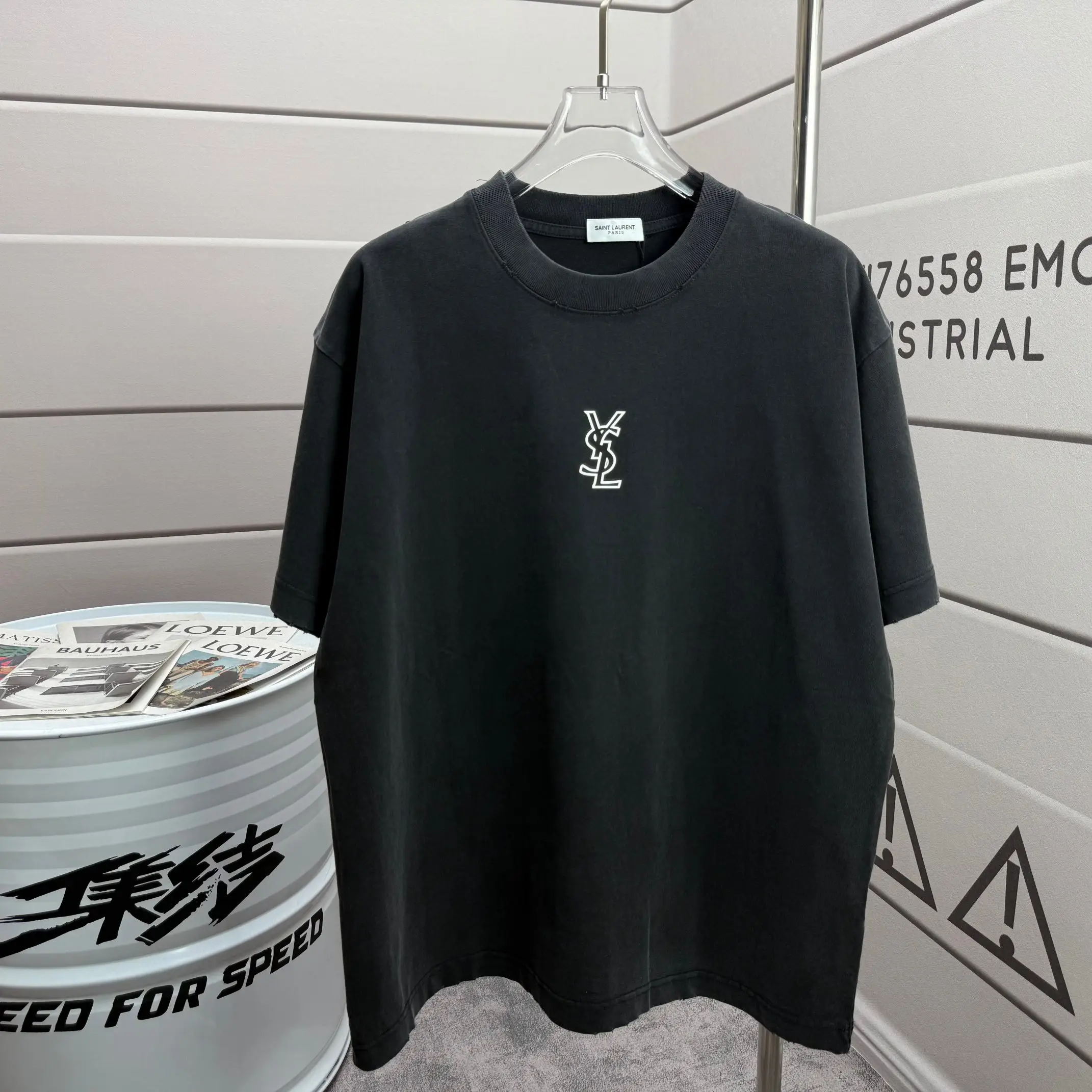 Logo Print Washed Cotton T-Shirt D15012123 — view 2