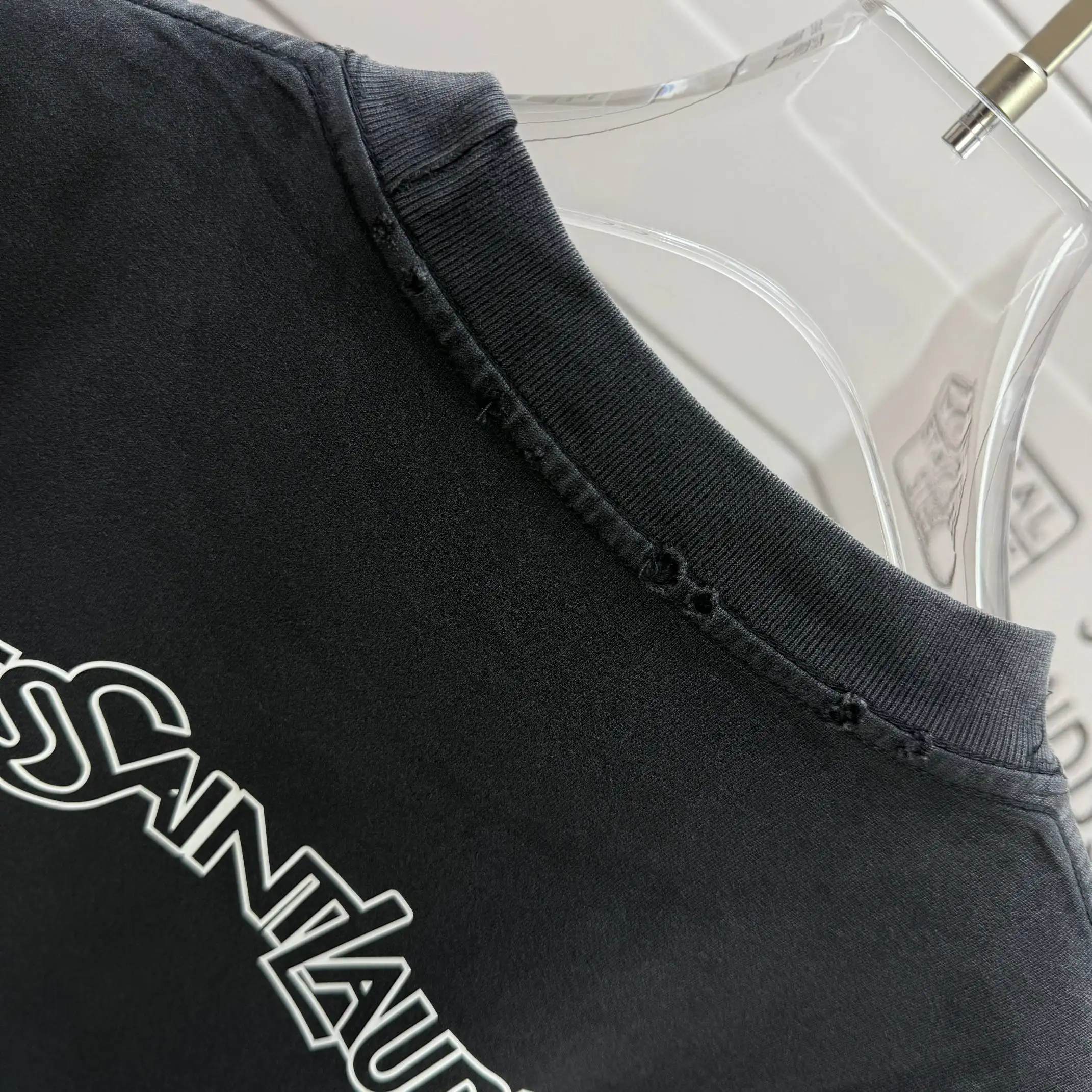 Logo Print Washed Cotton T-Shirt D15012123 — view 8