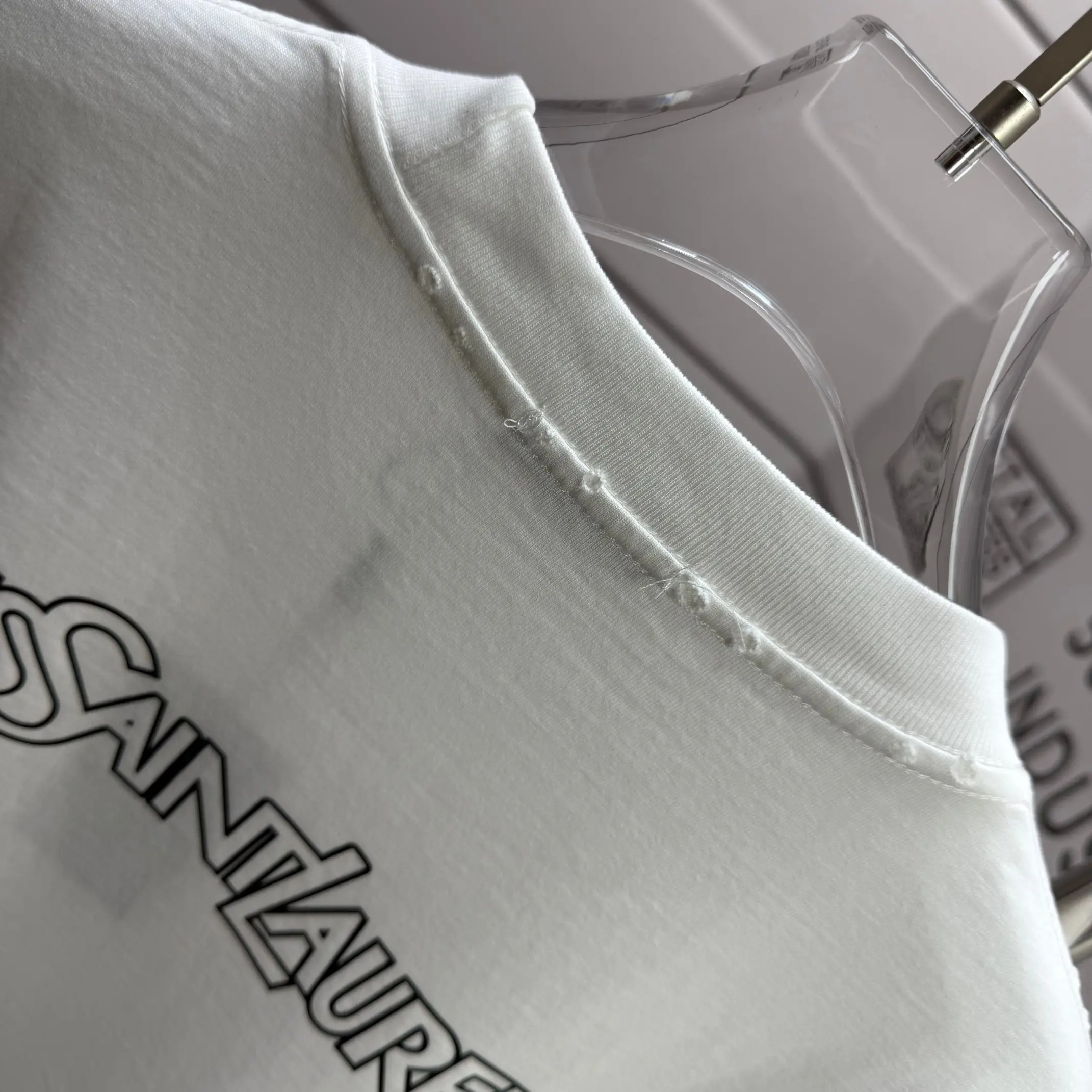 Logo Print Distressed Cotton T-Shirt D15012122 — view 8
