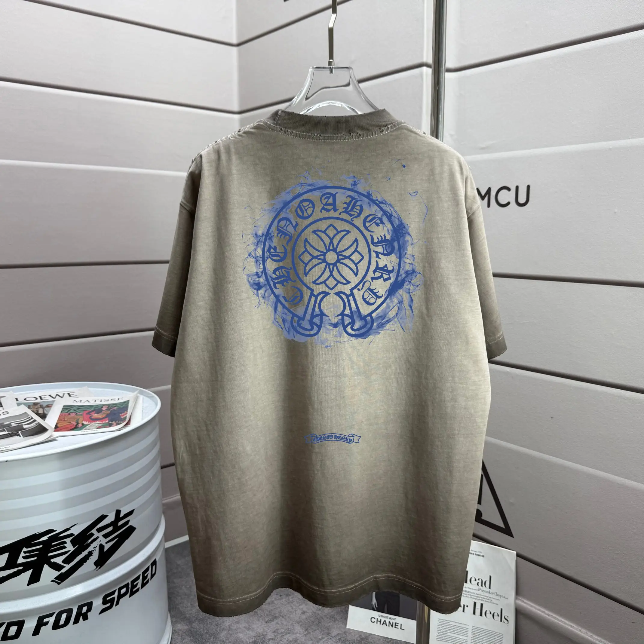 Logo Print Washed Cotton T-Shirt D16012863
