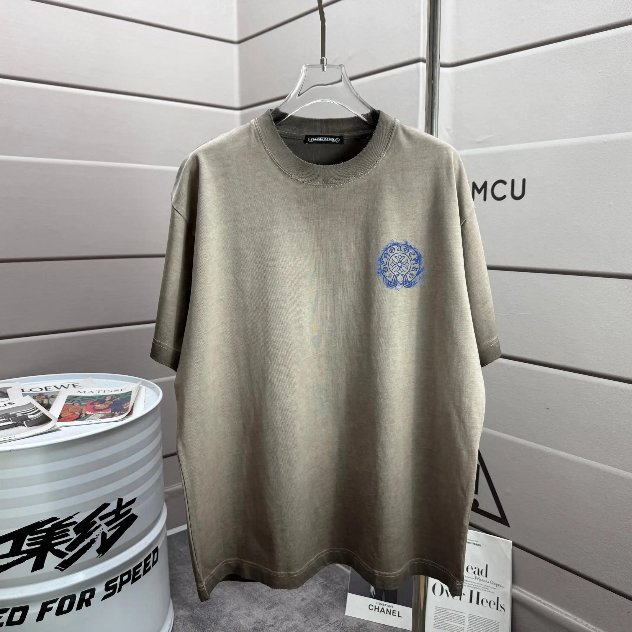Logo Print Washed Cotton T-Shirt D16012863 — view 2