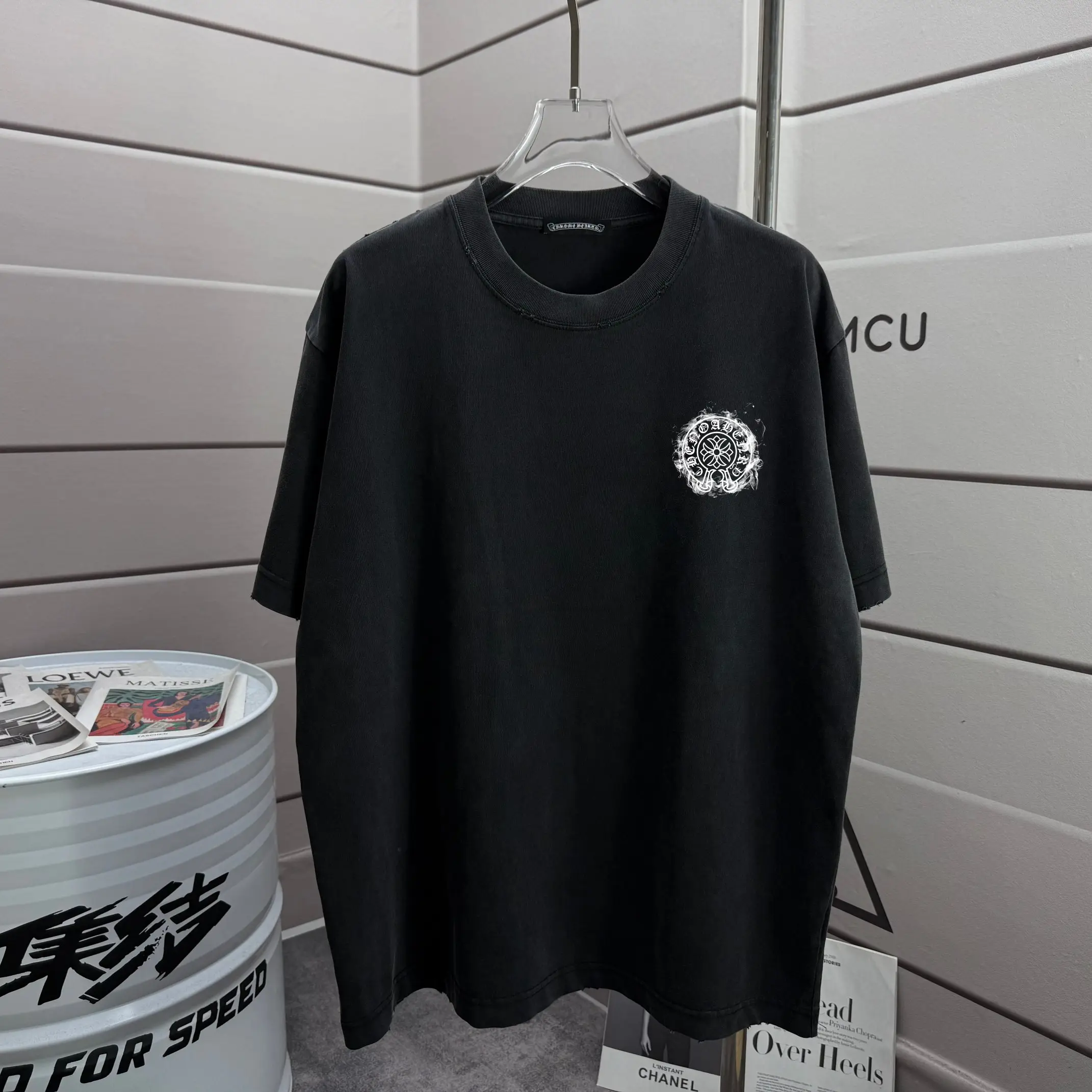 Logo Print Washed Cotton T-Shirt D16012861 — view 2