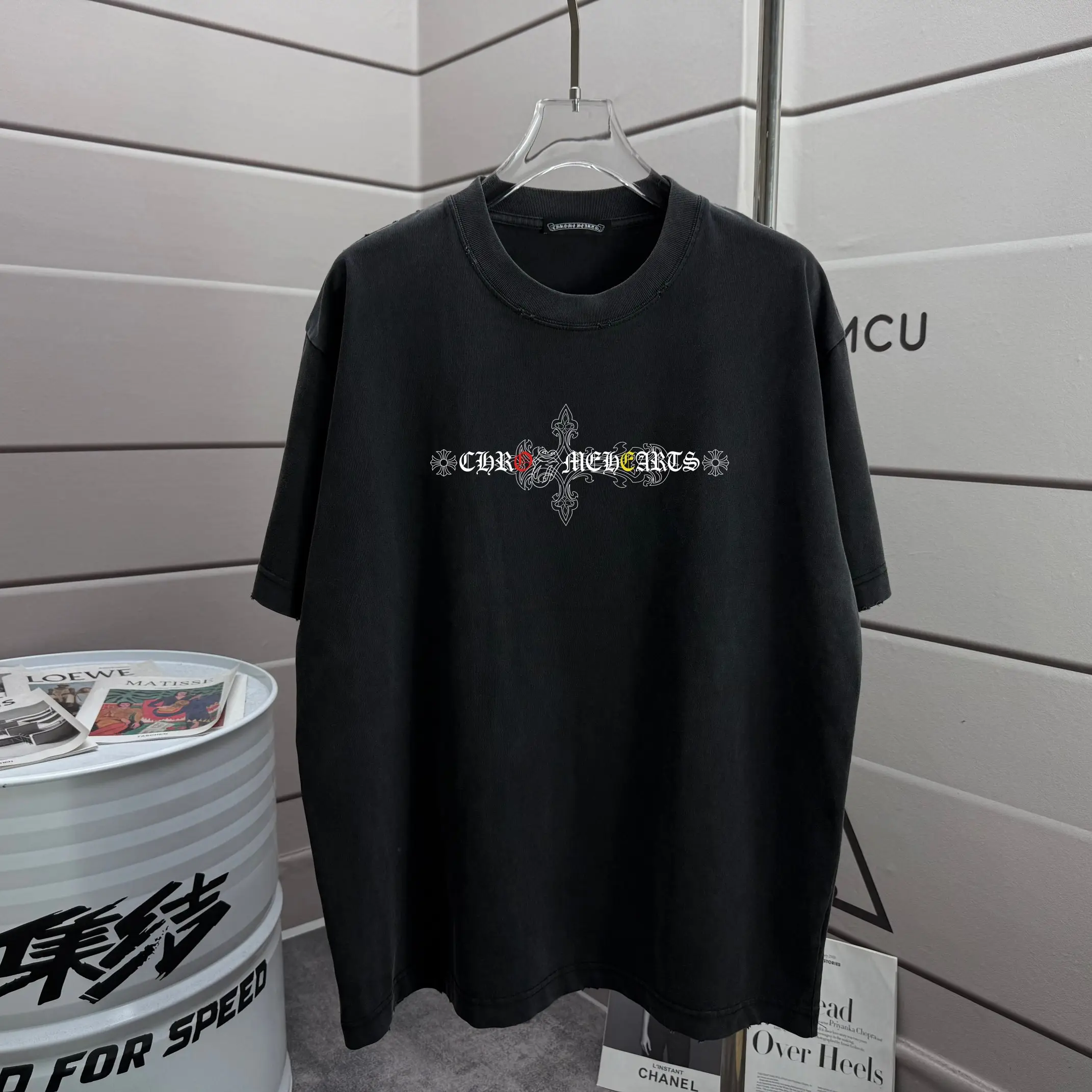 Graphic Print Washed Cotton T-Shirt D16012857 — view 2