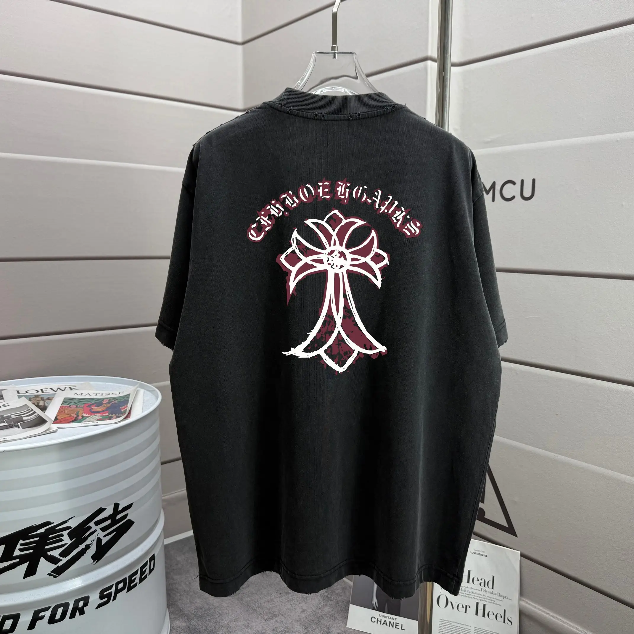 Logo Graphic Washed Cotton T-Shirt D16012865