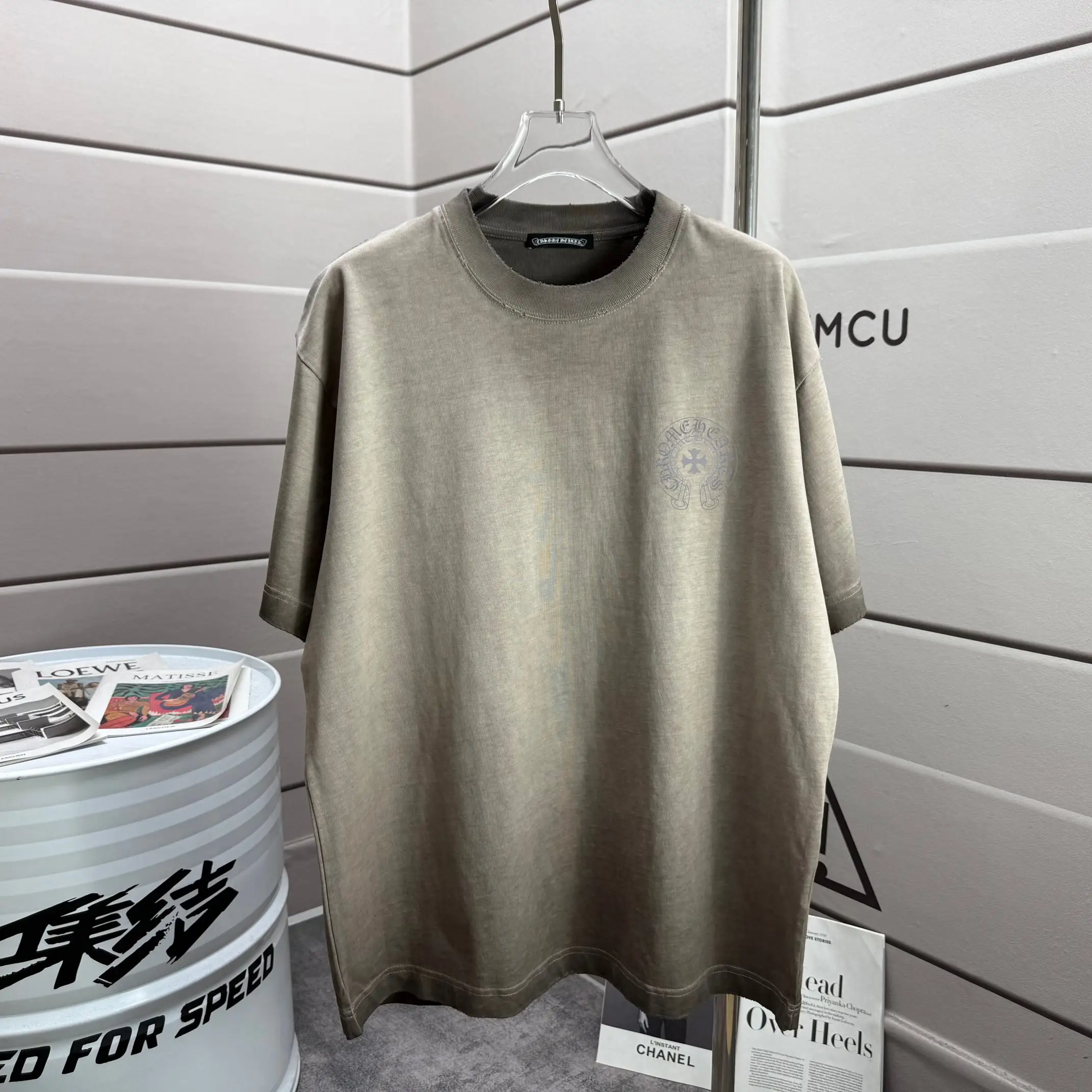 Logo Print Washed Cotton T-Shirt D16012875 — view 2