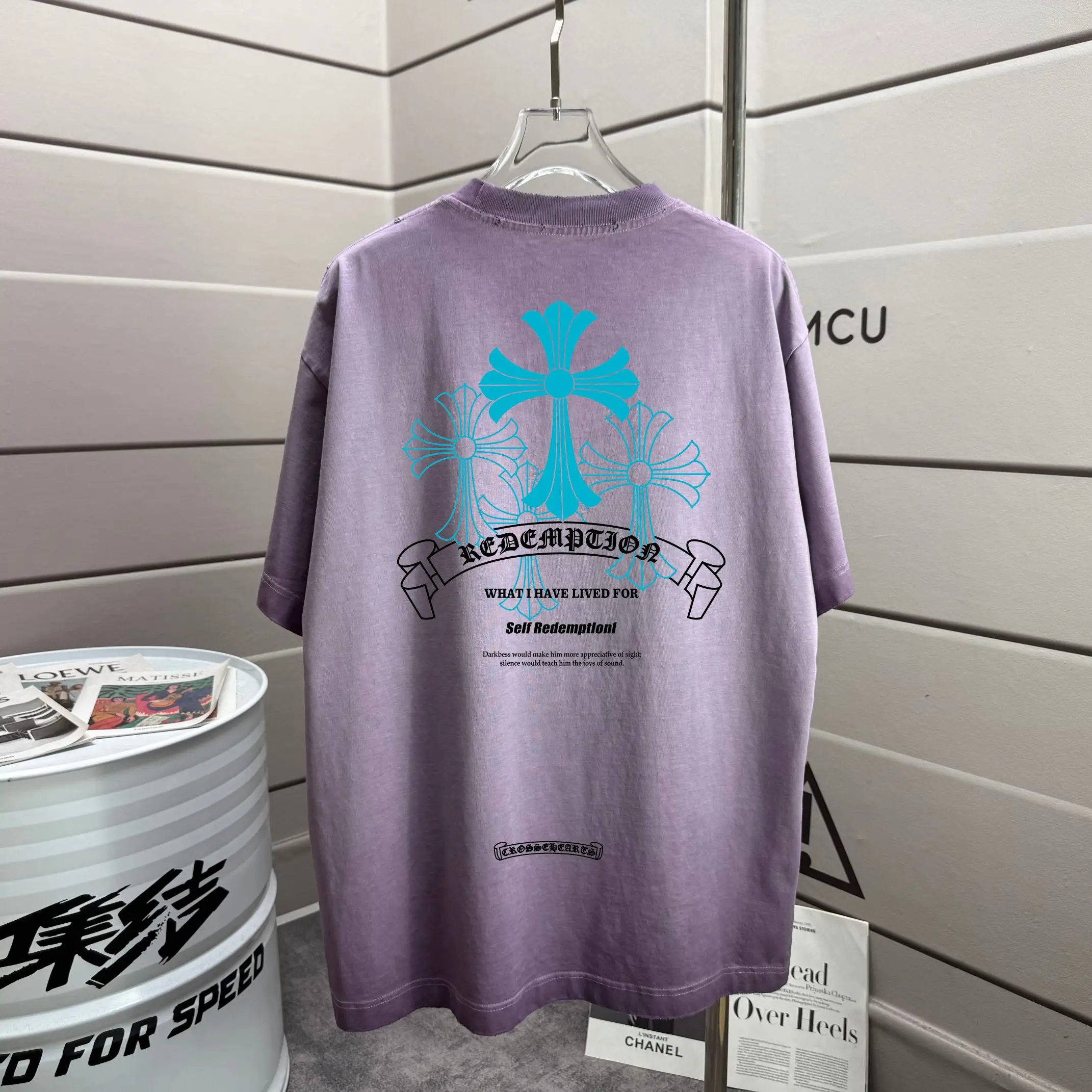 Washed Distressed Graphic T-Shirt D16012855
