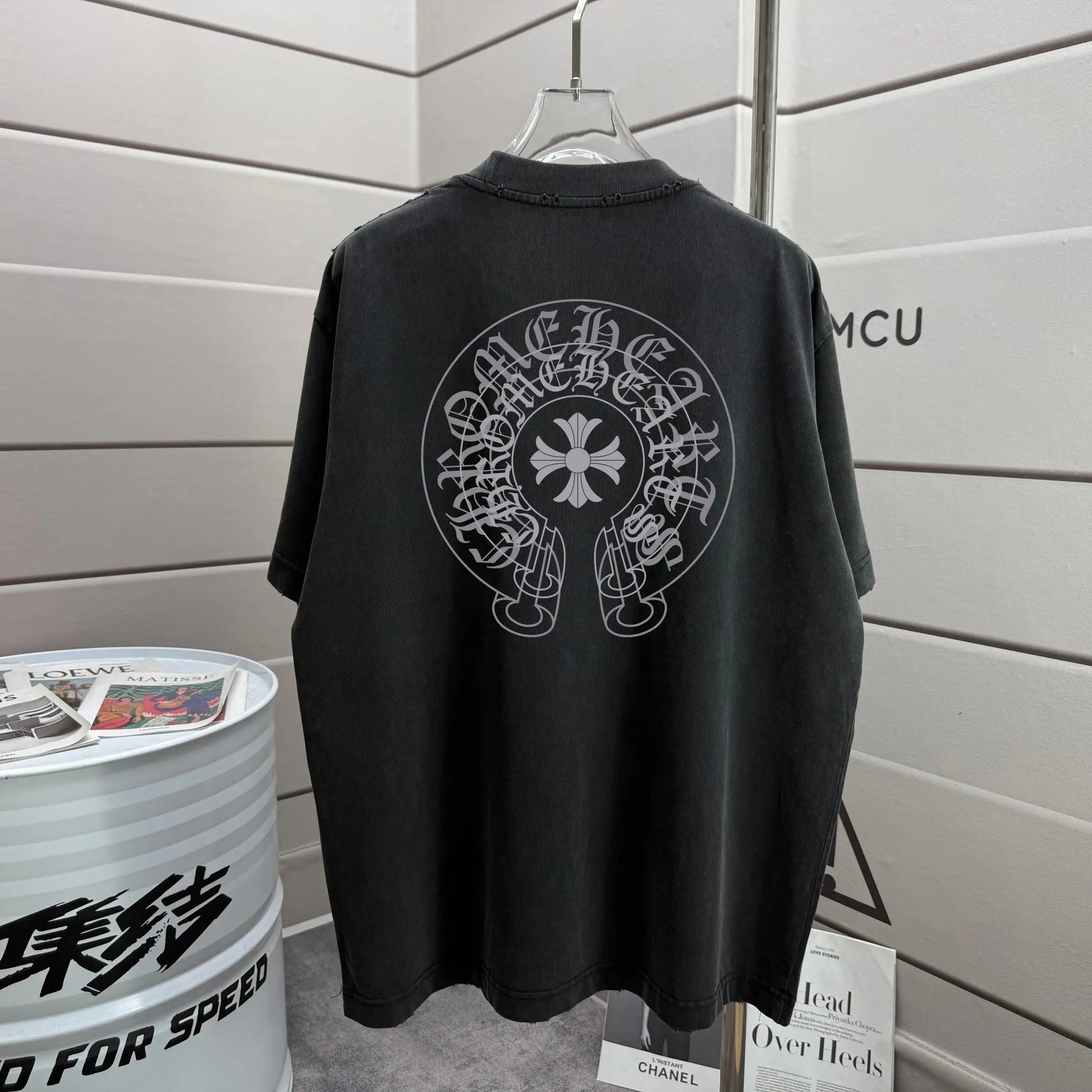 Logo Graphic Washed Cotton T-Shirt D16012873