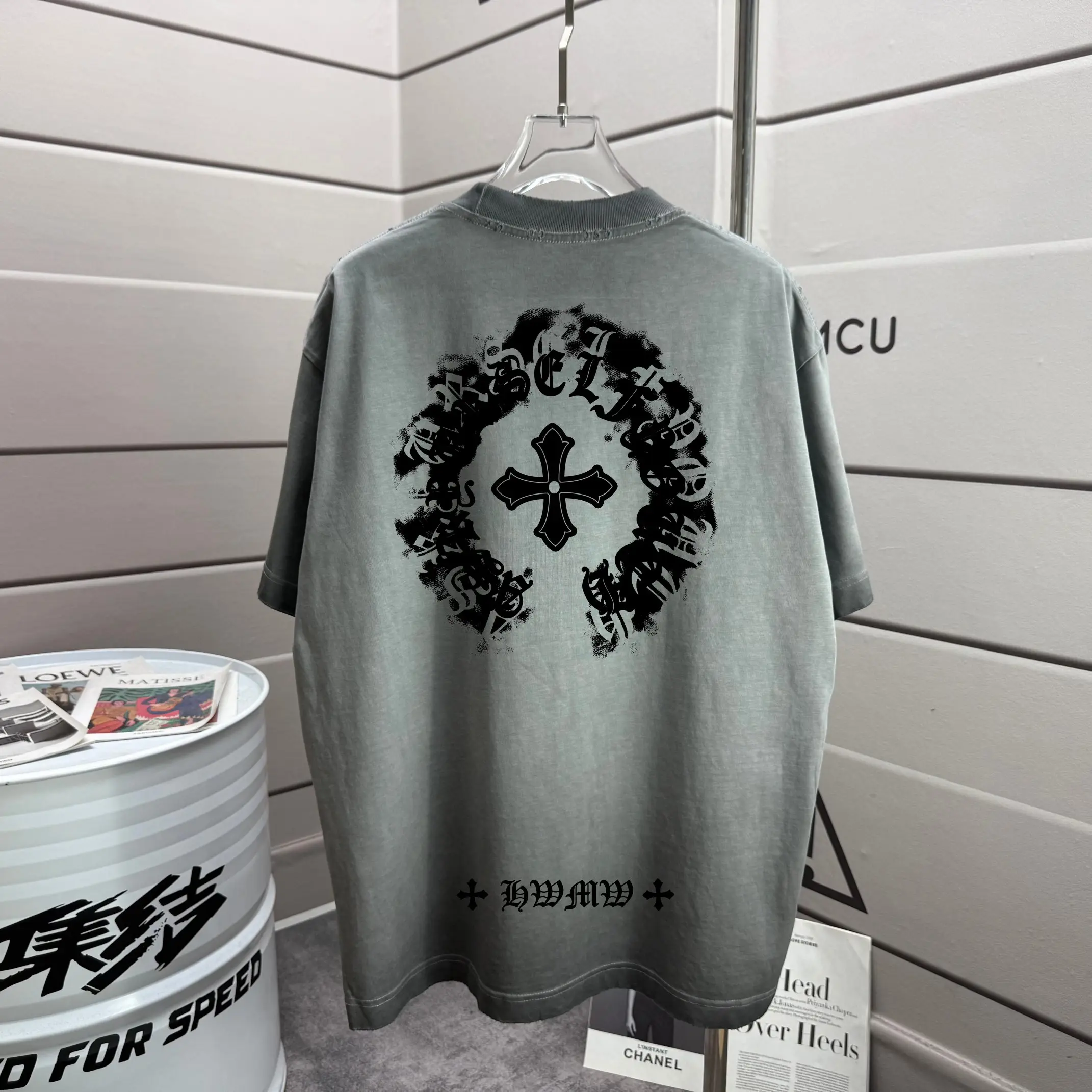 Distressed Logo Graphic T-Shirt D16012870